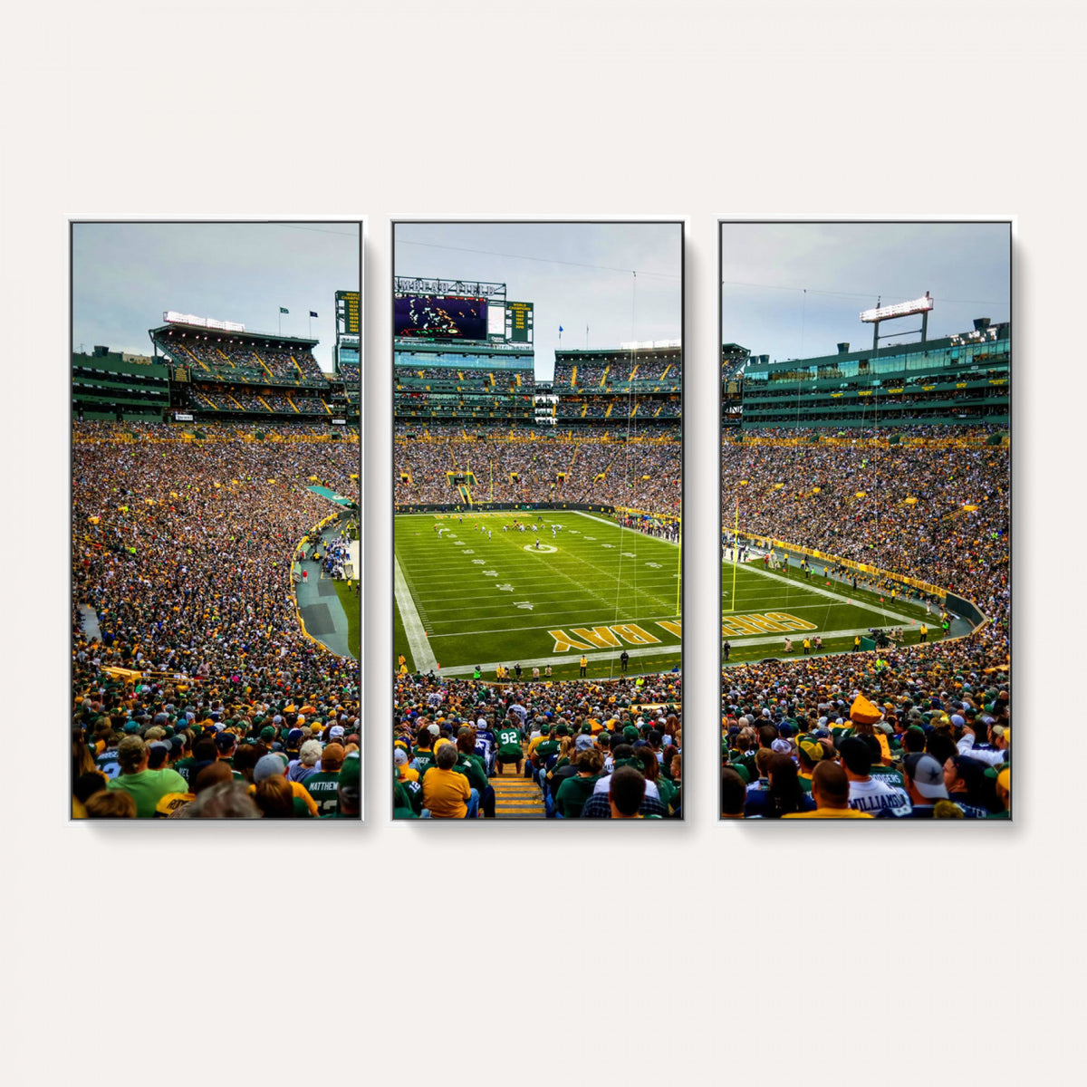 GBP101-MGV-CV-36X24 - Green Bay Packers Lambeau Field Stadium Wall Art Canvas Print