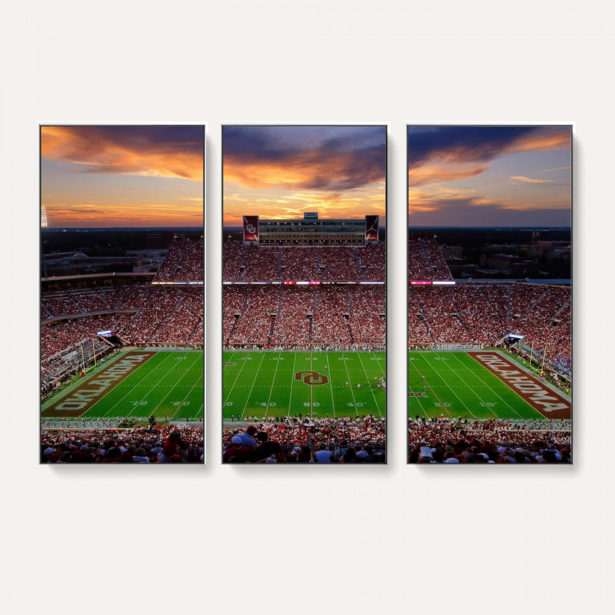 51457497-MGV-CV-36X24 - Oklahoma Sooners Stadium Wall Art Canvas Print, College Football Decor