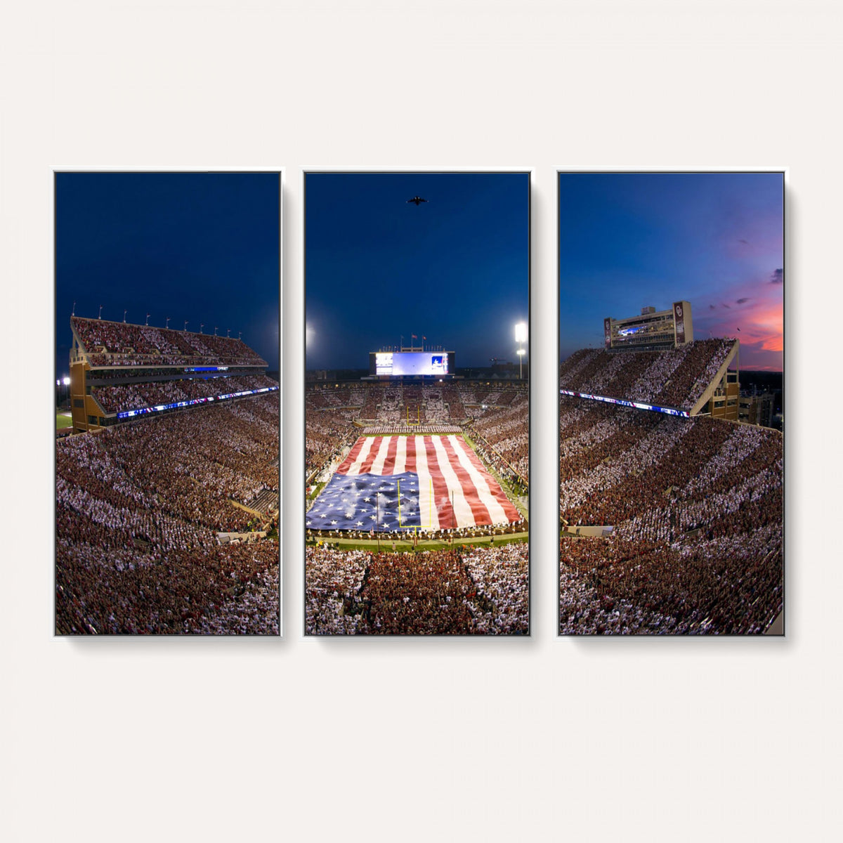 12979182-MGV-CV-36X24 - Oklahoma Sooners Memorial Stadium Wall Art Canvas Print