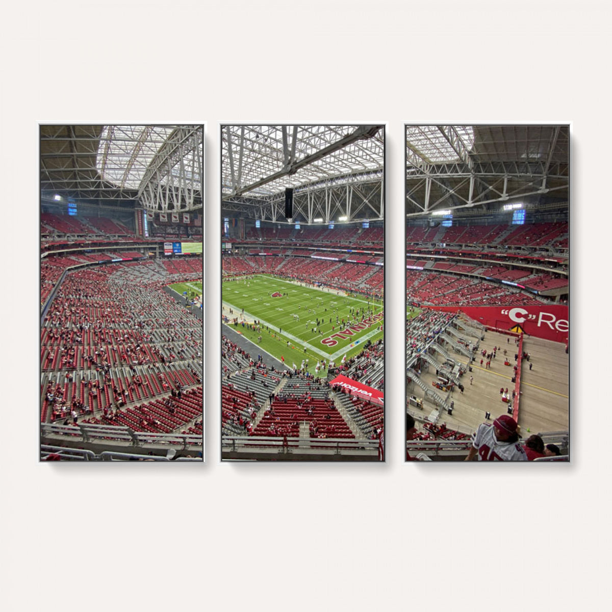 30579717-MGV-CV-36X24 - State Farm Stadium Canvas Wall Art, Arizona Cardinals Football Stadium Print, Glendale NFL Arena Panorama Artwork