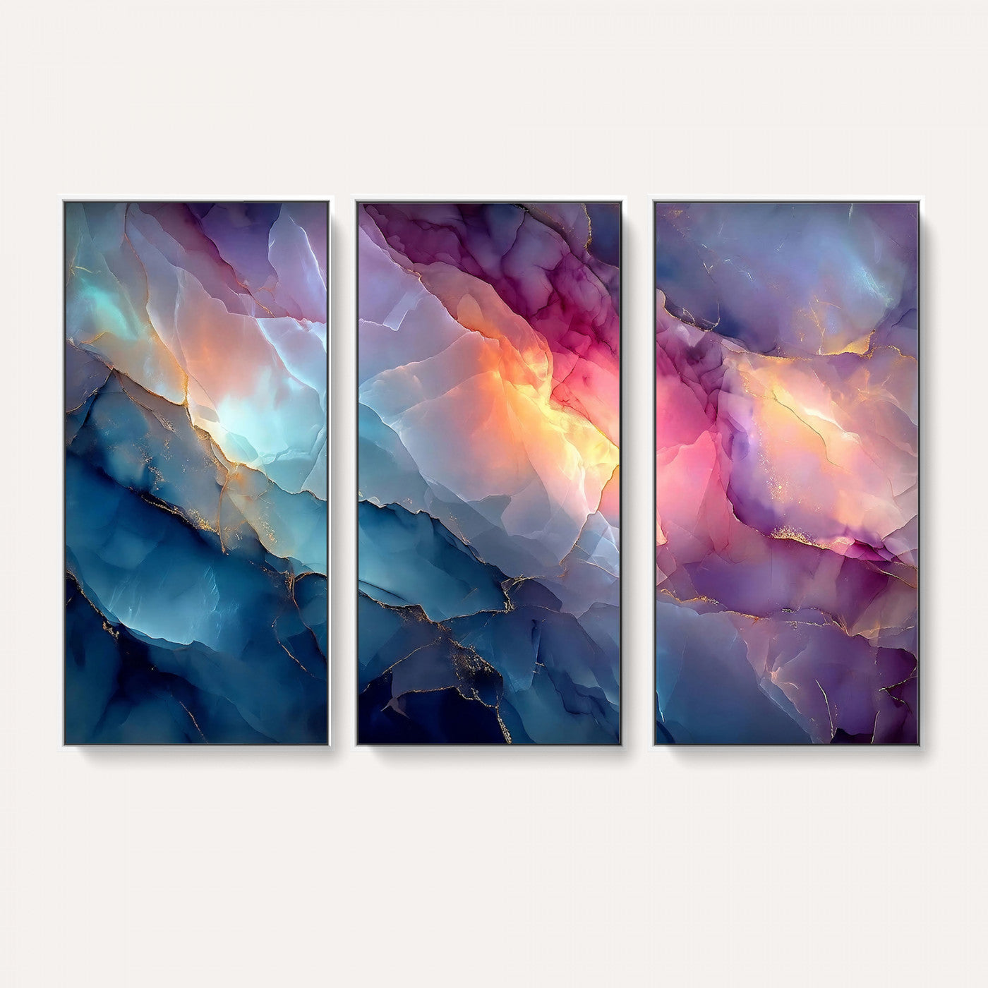 28163849-MGV-CV-36X24 - Colorful Abstract Canvas Wall Art Print, Vibrant Popup Color Art Print