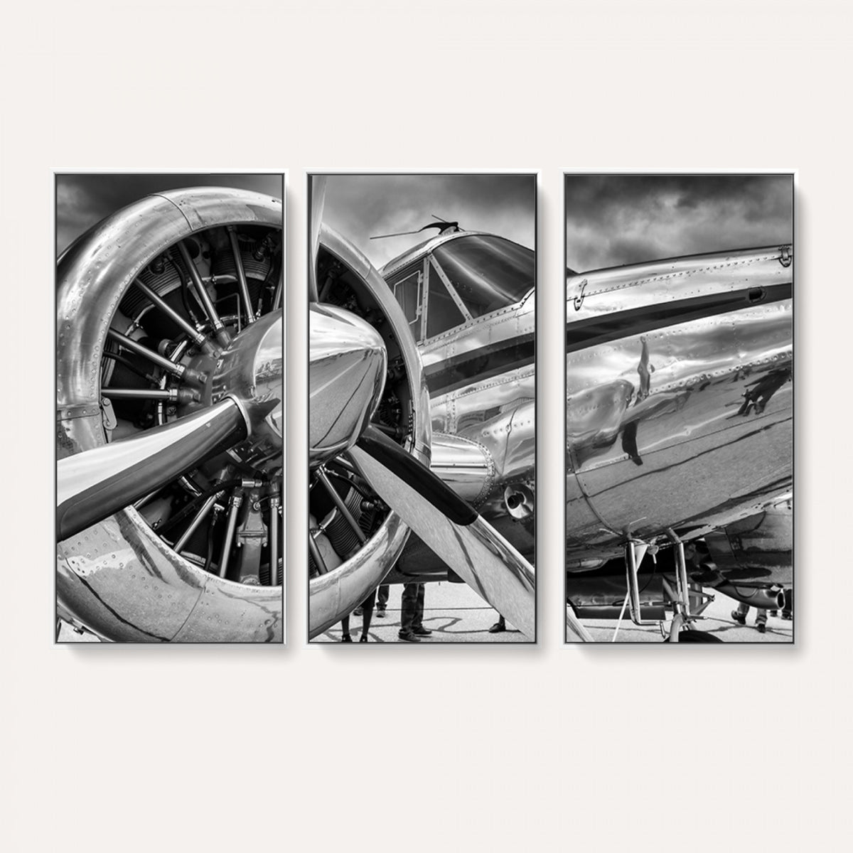40672-MGV-CV-36X24 - Vintage Antique Airplane Wall Art Canvas Print