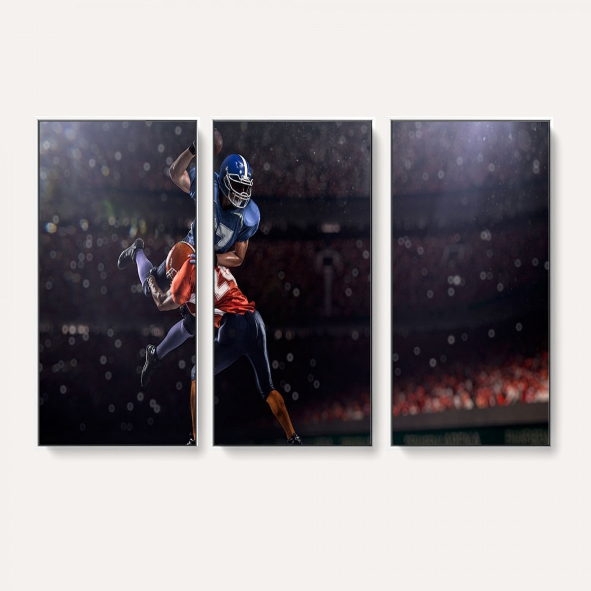 68009-MGV-CV-36X24 - American Football Wall Art Canvas Print, Stadium Sport Wall Art Print