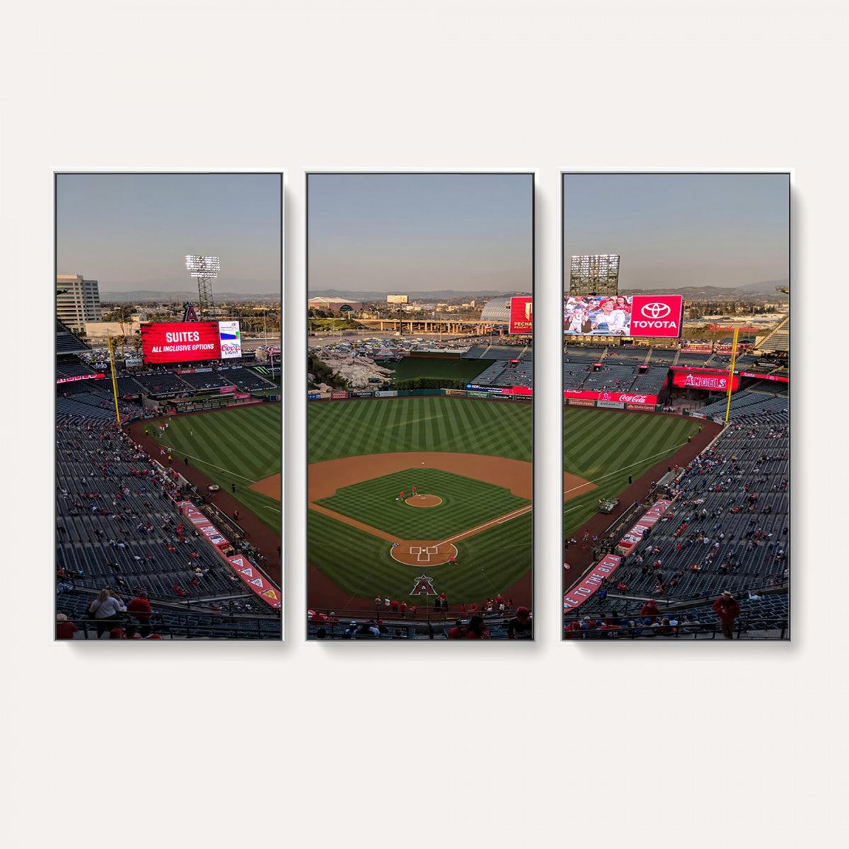 45864-MGV-CV-36X24 - Los Angeles Angels Baseball Canvas Print, Anaheim Angel Stadium Wall Art