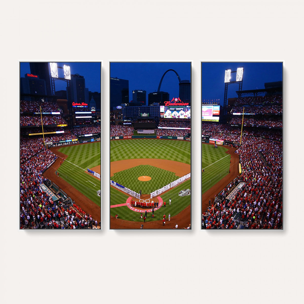 11925-MGV-CV-36X24 - St. Louis Cardinals Baseball Team Print, Busch Stadium Wall Art