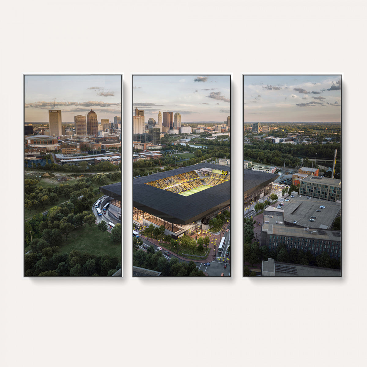 90971-MGV-CV-36X24 - Columbus Crew Soccer Team Print - Columbus Crew Stadium Wall Art, Columbus Crew Soccer Wall Art