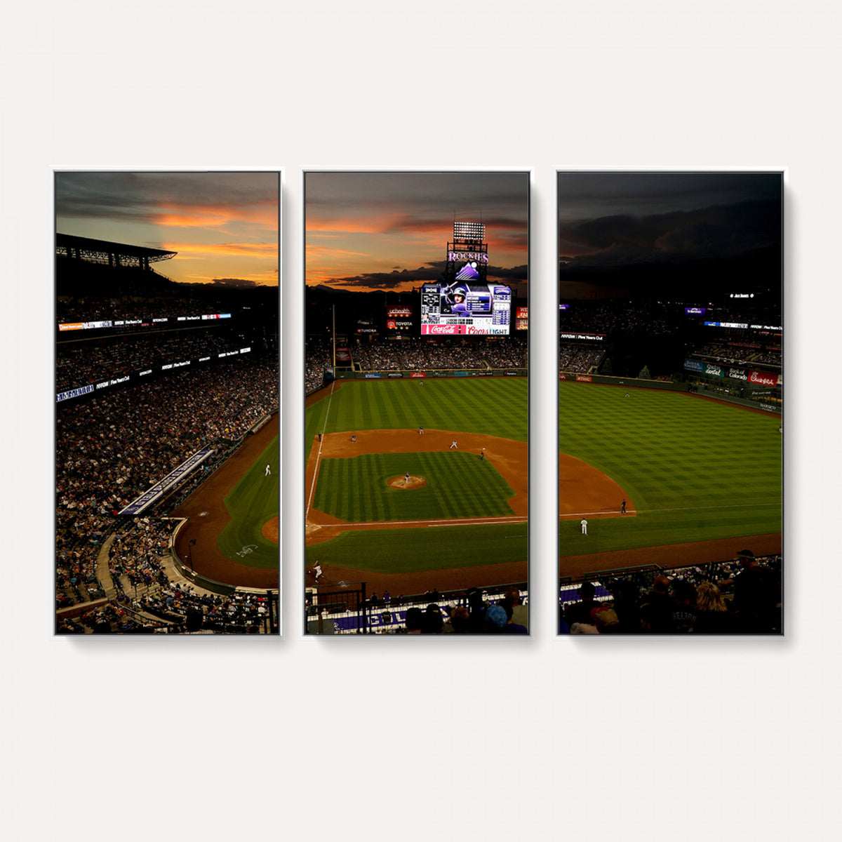 57060-MGV-CV-36X24 - Colorado Rockies Coors Field Wall Art Canvas Print - MLB Baseball Stadium