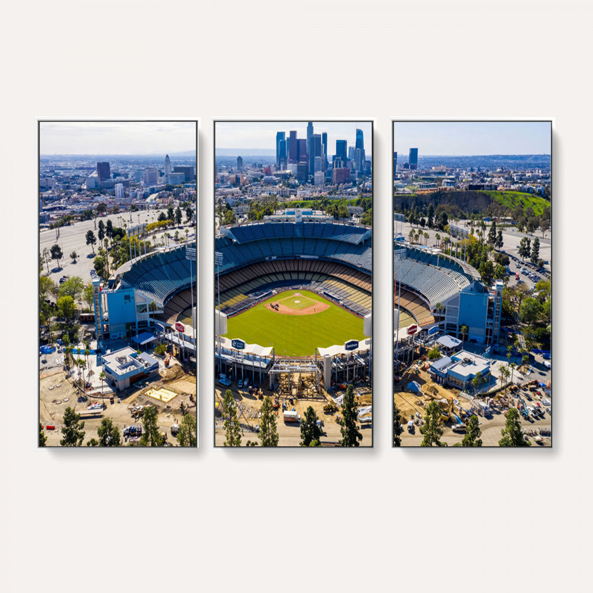 58596-MGV-CV-36X24 - Los Angeles Dodgers Dodger Stadium Wall Art Canvas Print, Extra Large Game Room Wall Decor