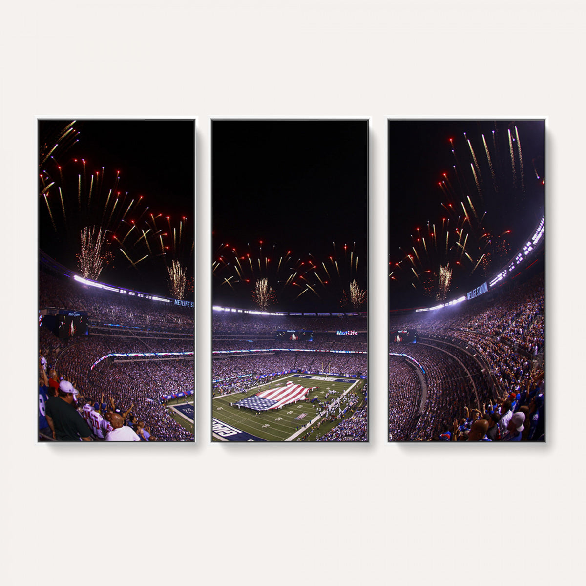 56360-MGV-CV-36X24 - New York Giants Football Team Print, East Rutherford MetLife Stadium Wall Art