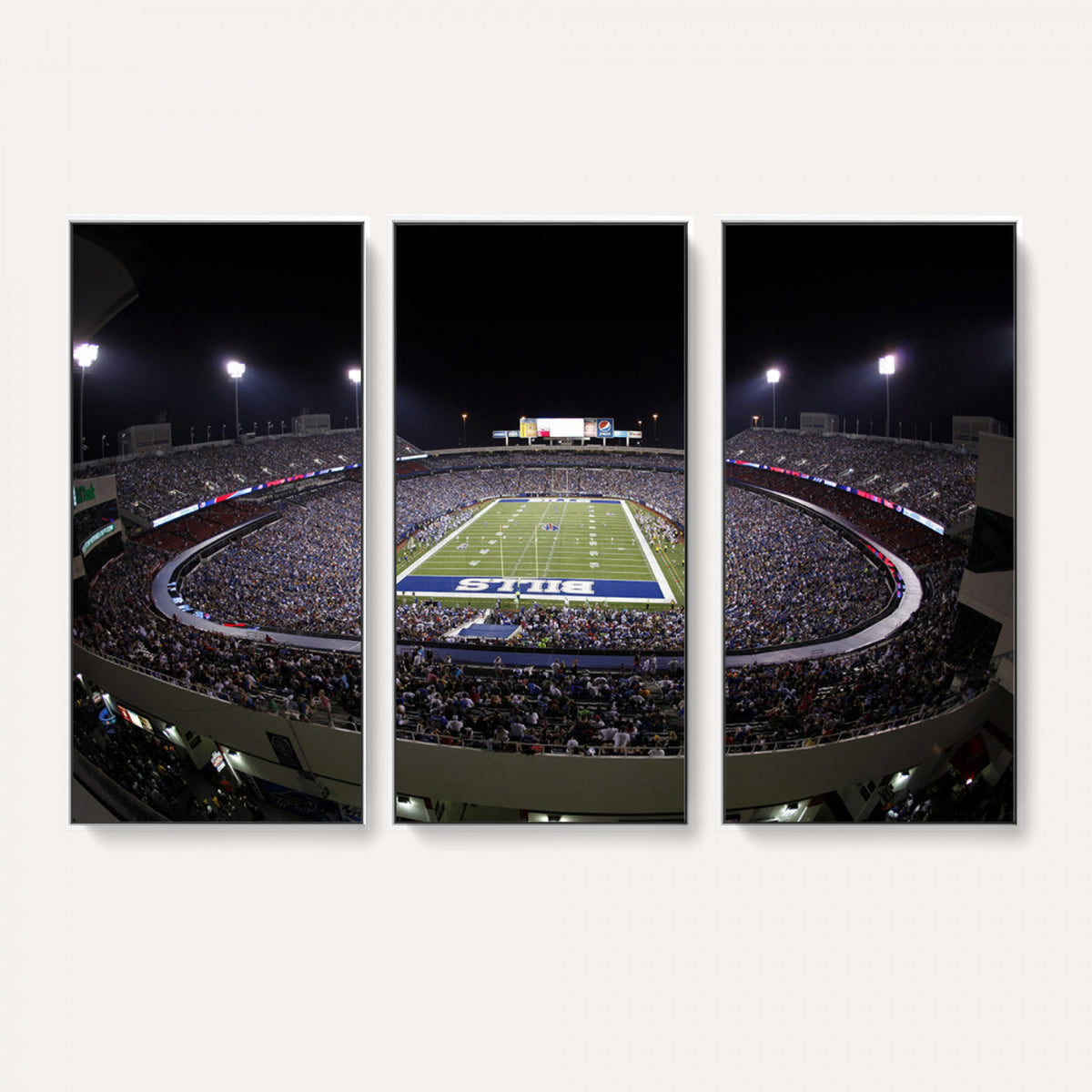 98546-MGV-CV-36X24 - Buffalo Bills NFL Football Team Print, Buffalo Highmark Stadium Wall Art