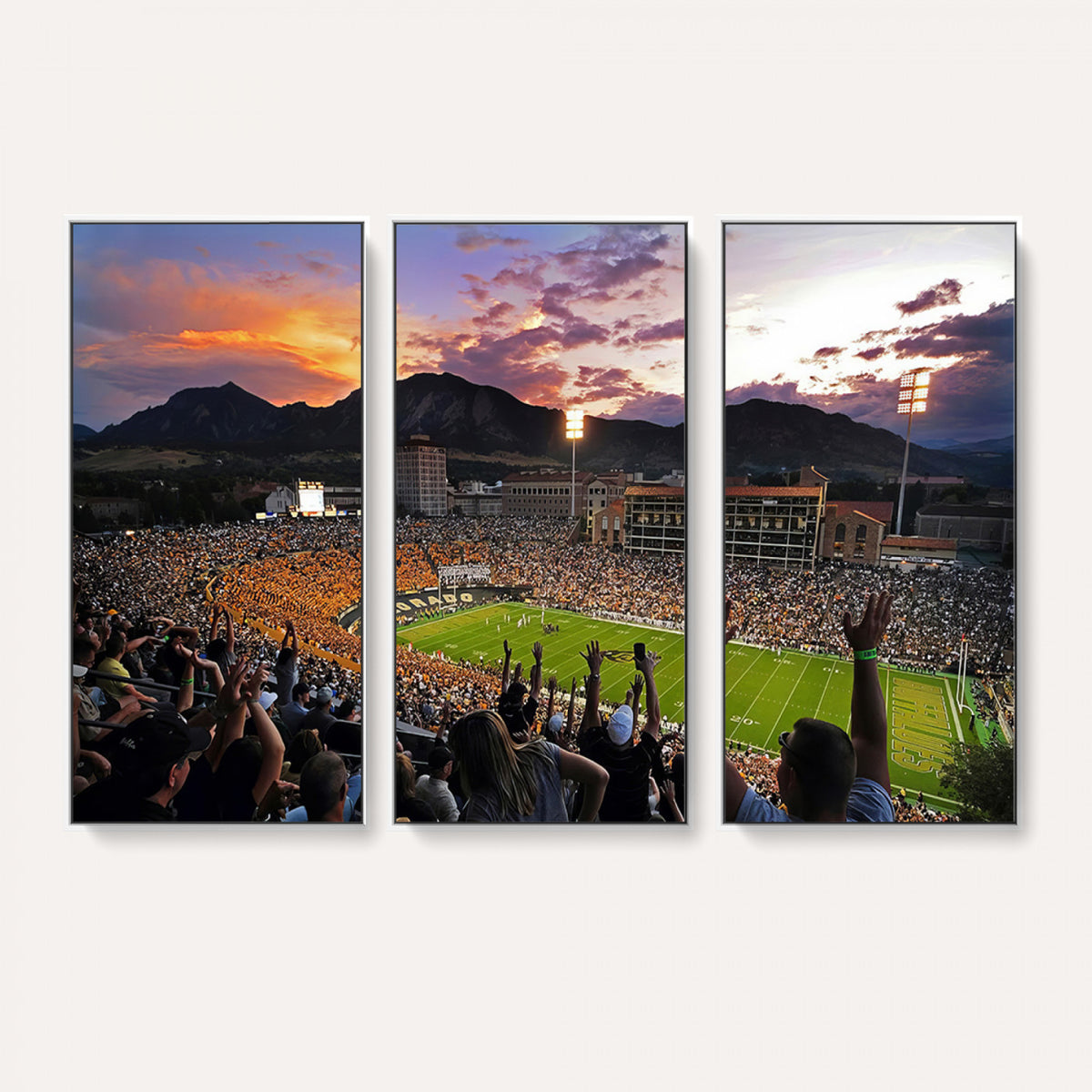 52579-MGV-CV-36X24 - Folsom Field, University of Colorado Buffaloes Football, Framed and Ready to Hang