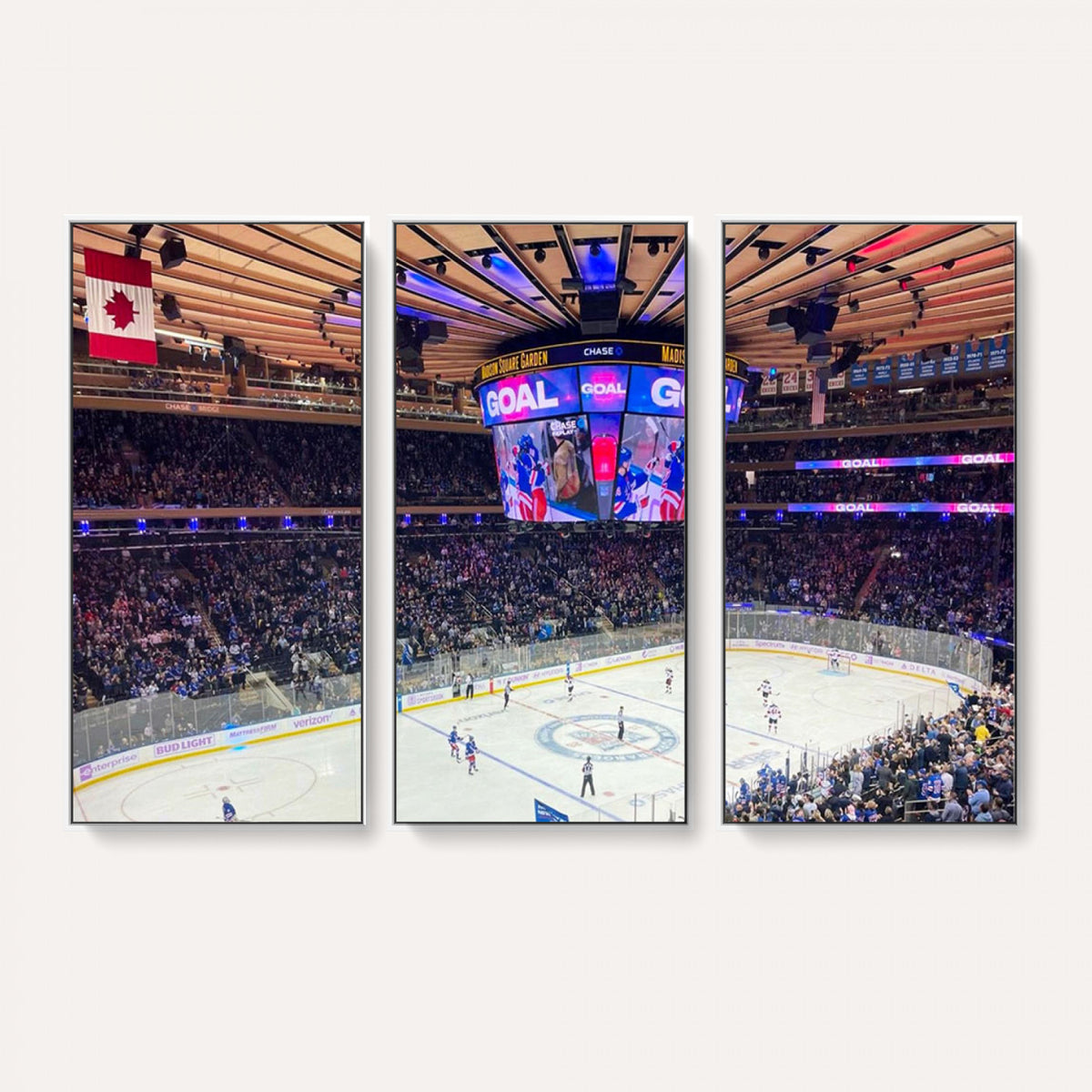 36401-MGV-CV-36X24 - Madison Square Garden New York Rangers Hockey Stadium Wall Art Canvas