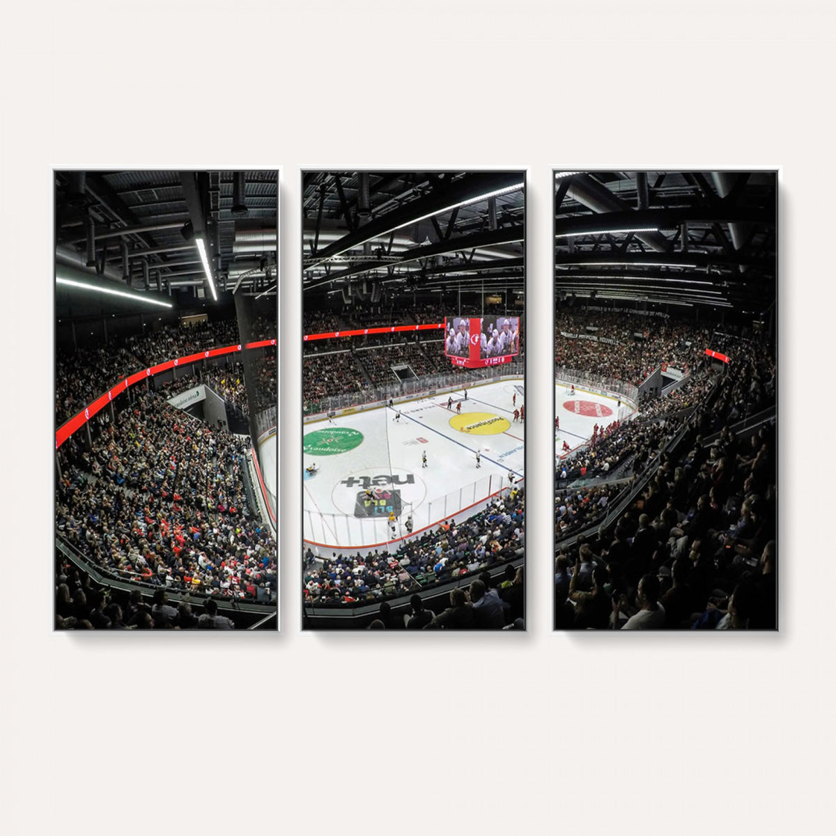 46282-MGV-CV-36X24 - Vaudoise Lausanne Ice Hockey Arena Stadium Wall Art Canvas
