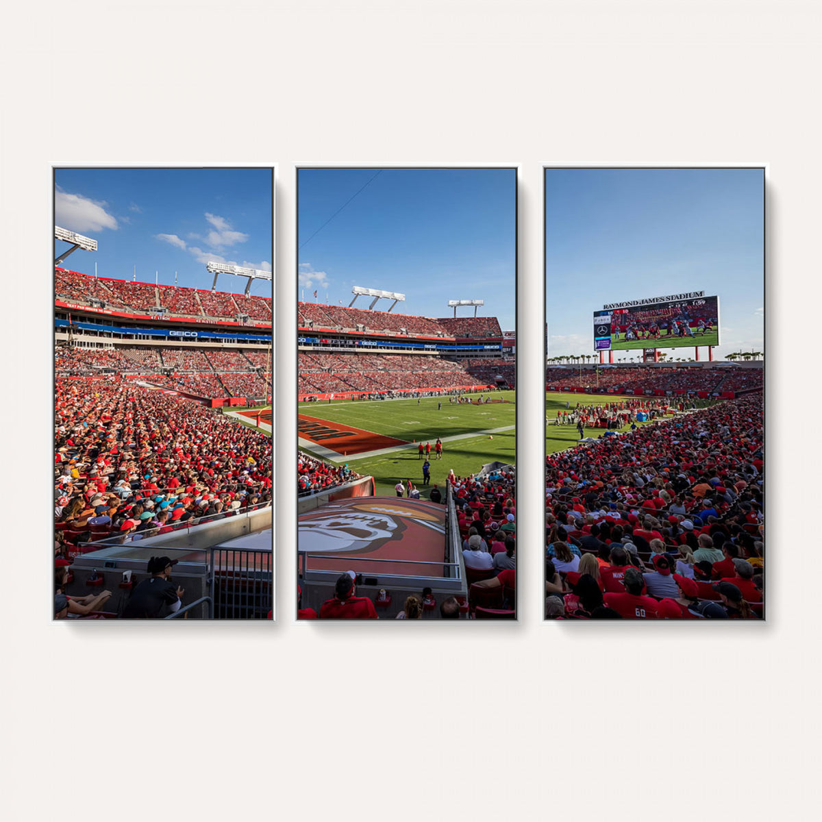 65229-MGV-CV-36X24 - Florida Tampa Raymond James Stadium Wall Art Canvas Print - NFL Football Stadium Print