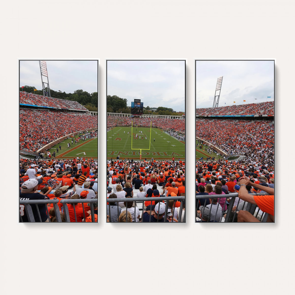 63606-MGV-CV-36X24 - Virginia Cavaliers Football Team Print, Charlottesville, Extra Large Game Room Wall Decor