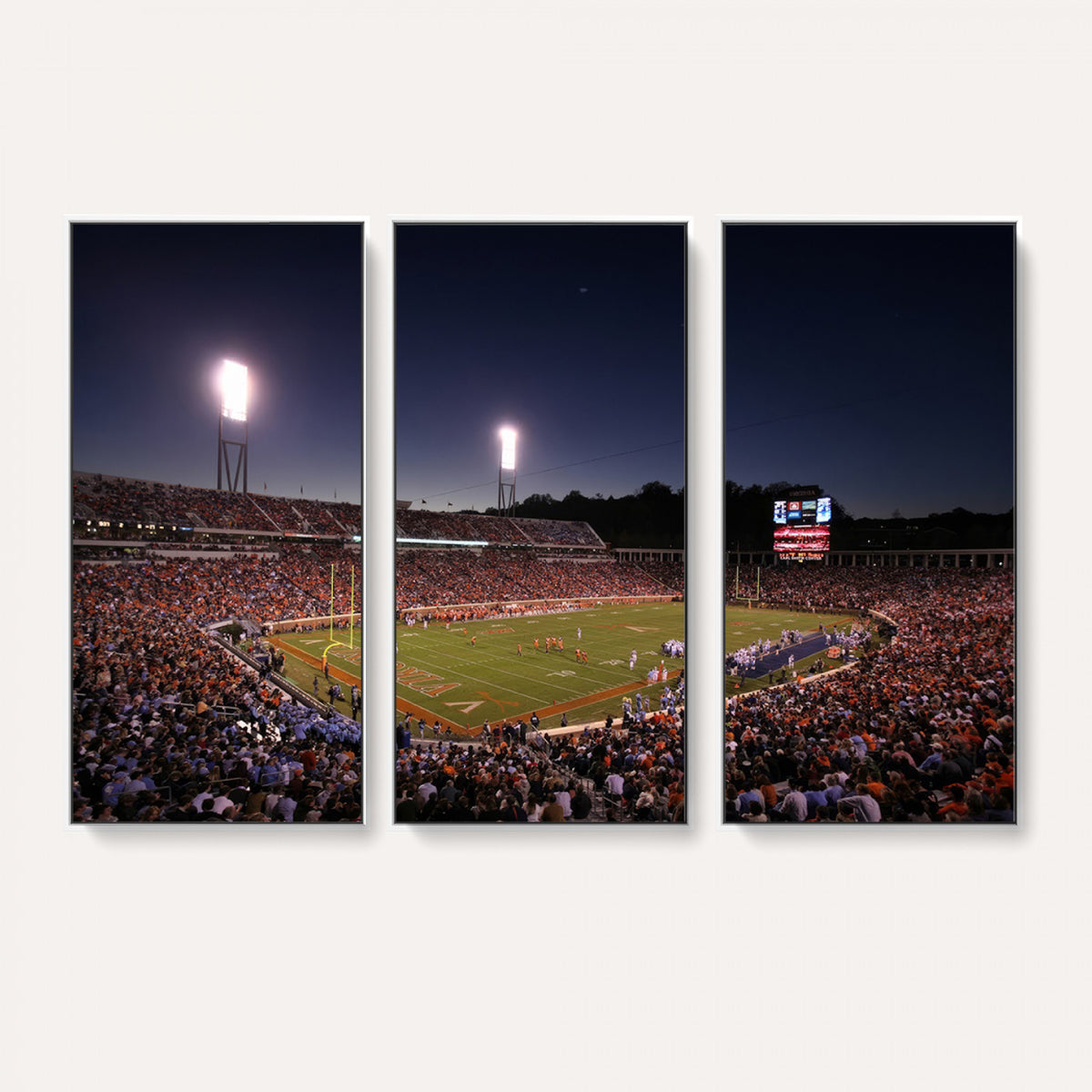 69378-MGV-CV-36X24 - Virginia Cavaliers Football Team Print - Charlottesville Scott Stadium Canvas Print Wall Art