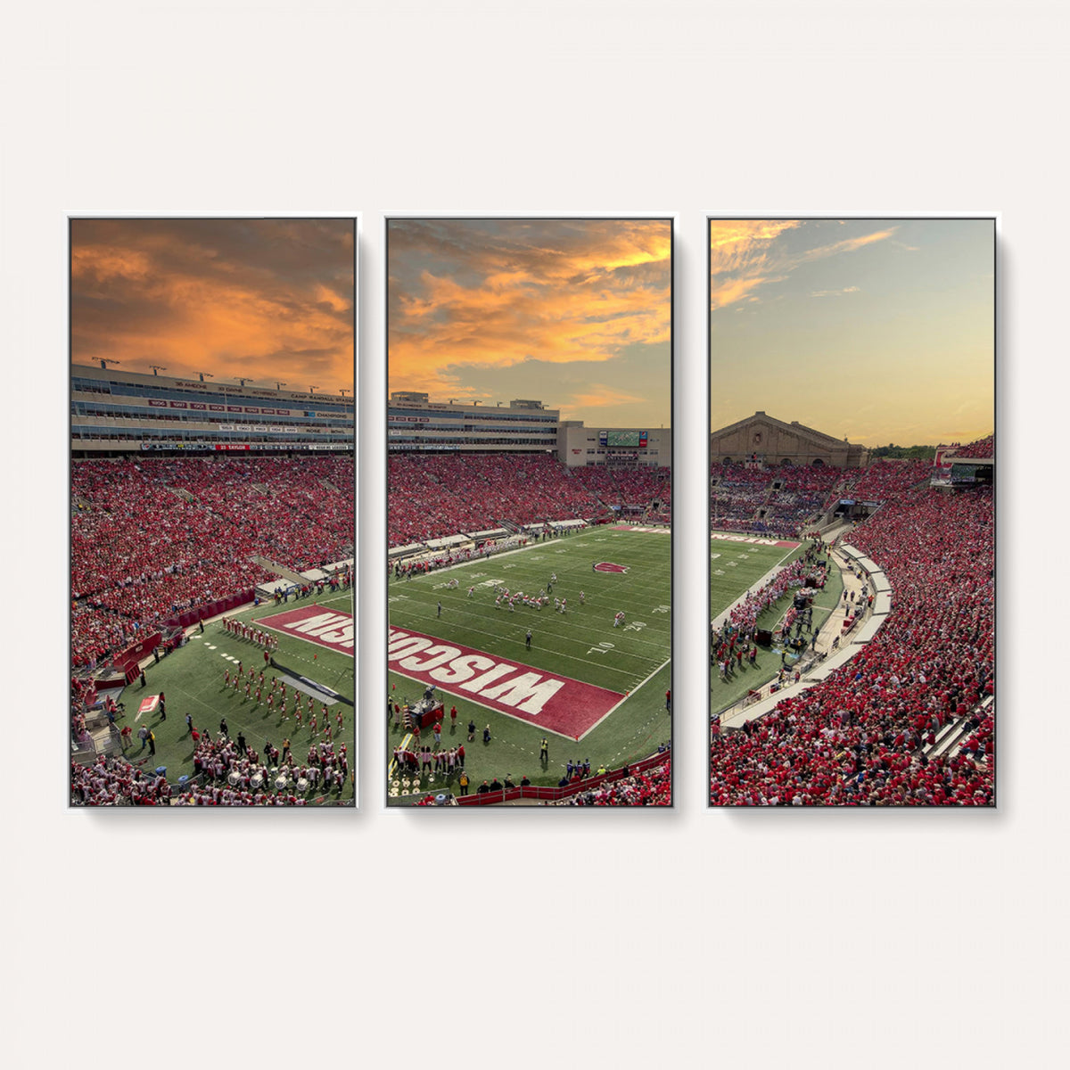 41472-MGV-CV-36X24 - Camp Randall Stadium Wisconsin Badgers Large Wall Art Canvas Print | College Football Stadium Wall