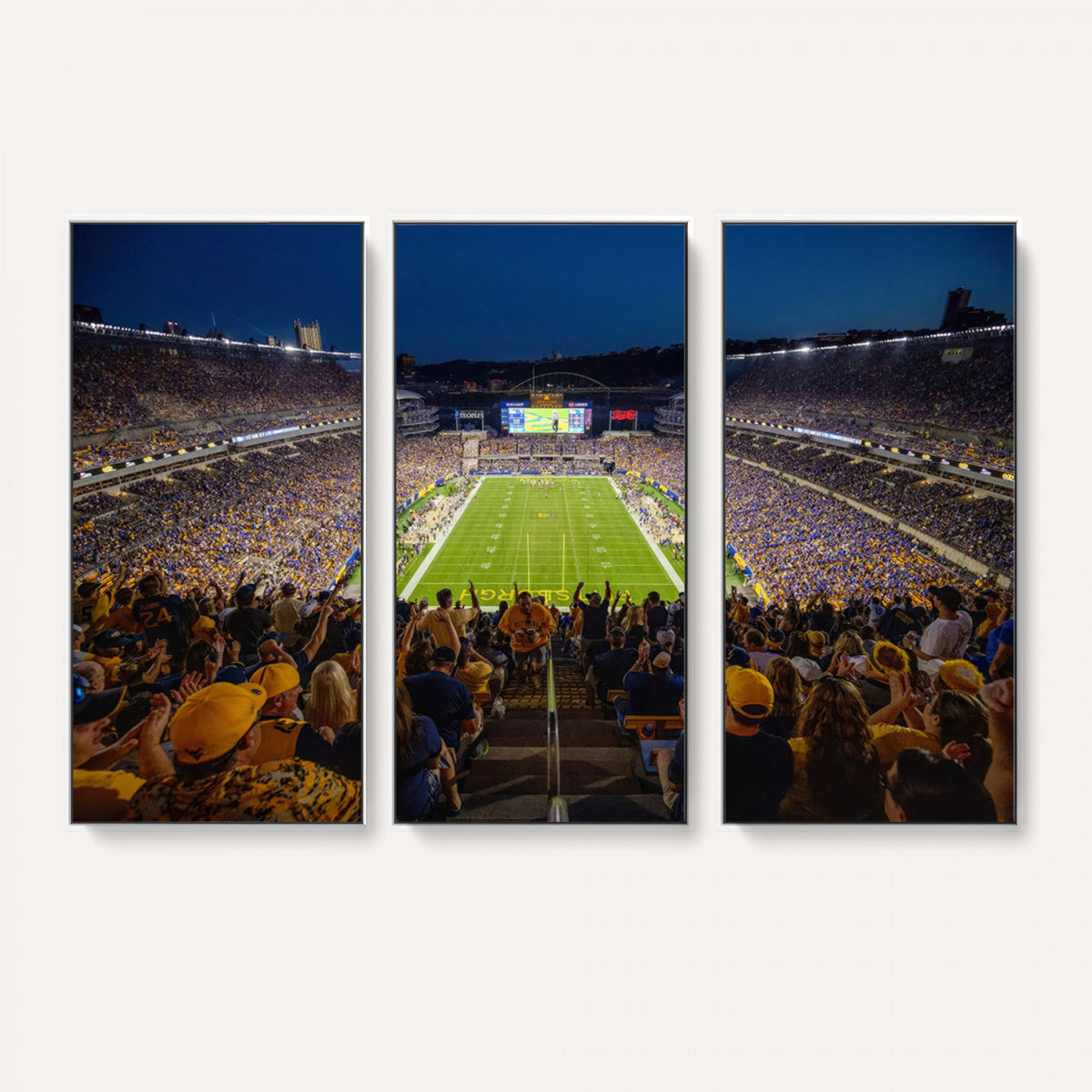 62297-MGV-CV-36X24 - Pittsburgh Panthers Football Team Print - Pittsburgh Acrisure Stadium Wall Art Canvas Print