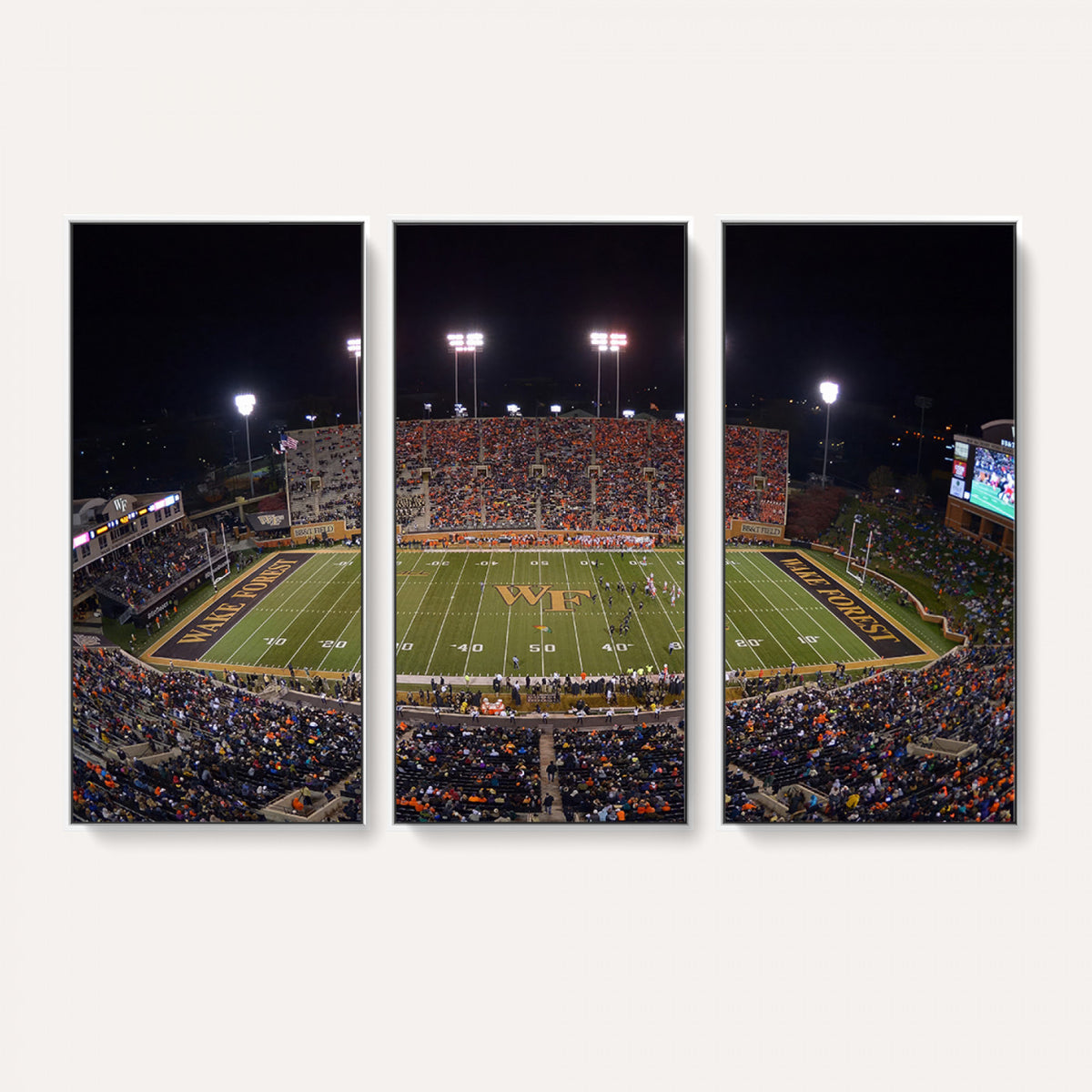 26033-MGV-CV-36X24 - Demon Deacons Print Canvas, Football Team Print