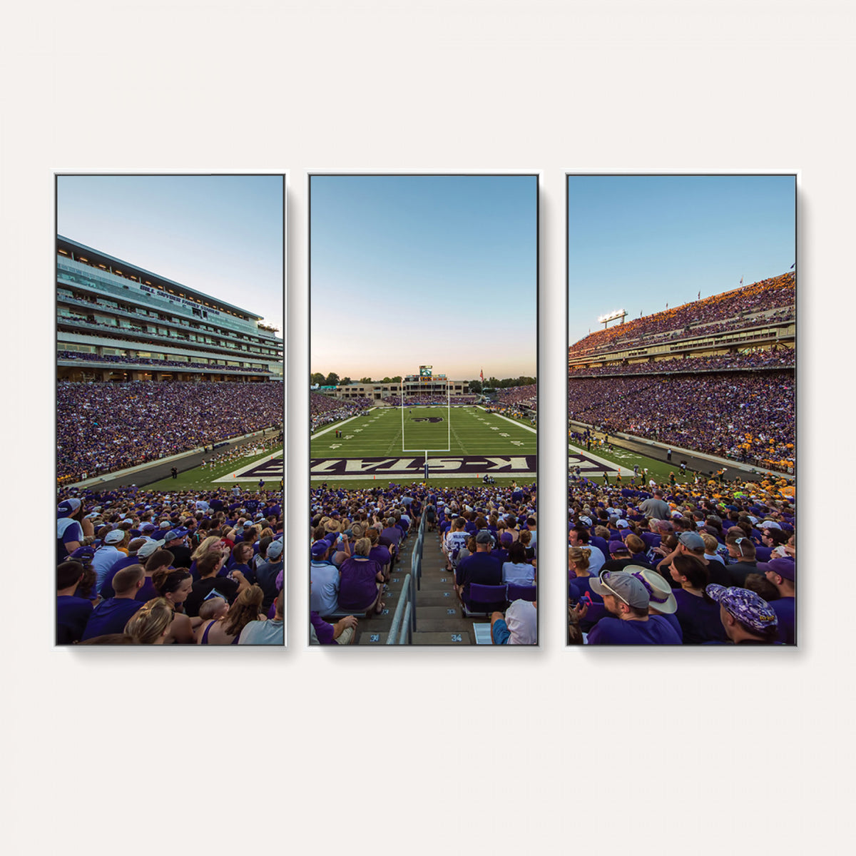 82792-MGV-CV-36X24 - Kansas State University Wildcats Football Team Print - Manhattan Bill Snyder Family Football Stadium