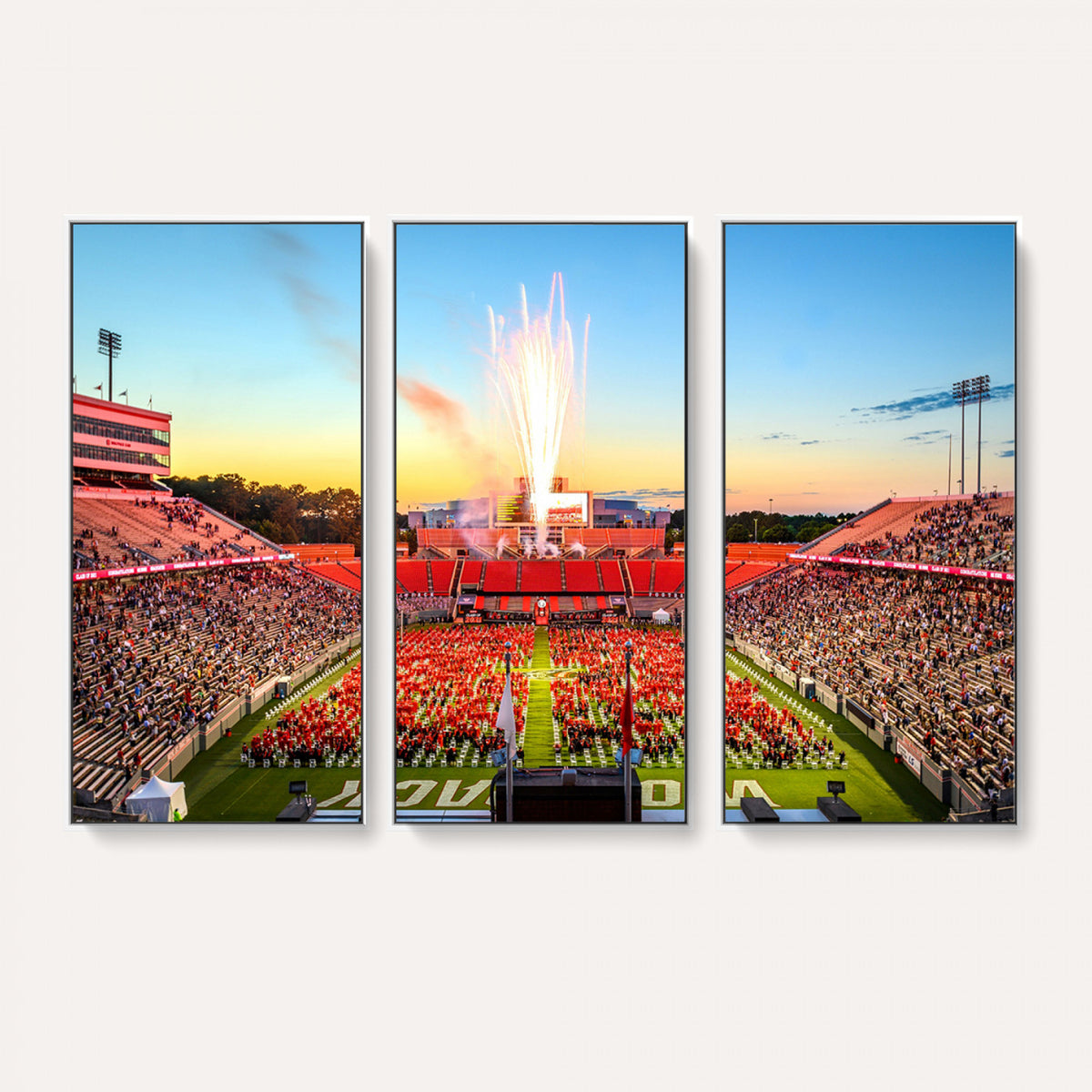 18017-MGV-CV-36X24 - North Carolina State University Canvas Print, Wolfpack Football Team Print