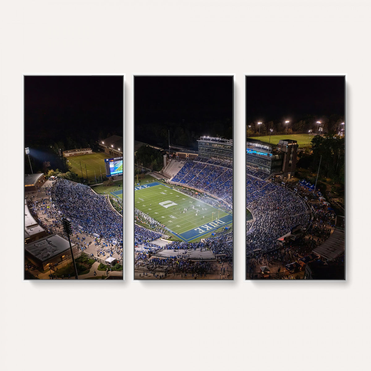 42347-MGV-CV-36X24 - Duke University Blue Devils Football Print Canvas - Durham Wallace Wade Stadium Wall Art Canvas
