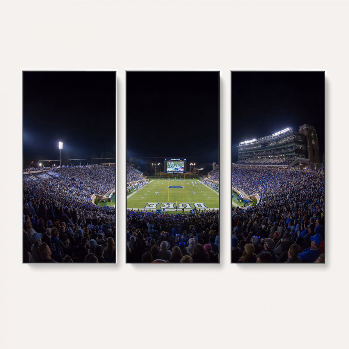 21070-MGV-CV-36X24 - Duke University Blue Devils Football Team Print - Durham Wallace Wade Stadium Wall Art Canvas Print