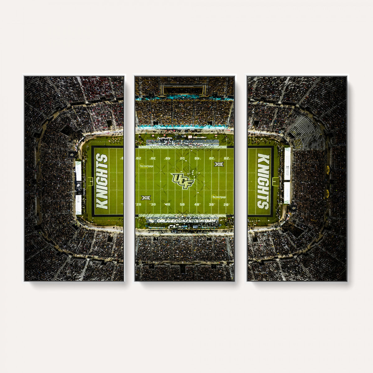58050-MGV-CV-36X24 - UCF Knights Football Team Print - Orlando FBC Mortgage Stadium Wall Art, UCF Knights Canvas Print