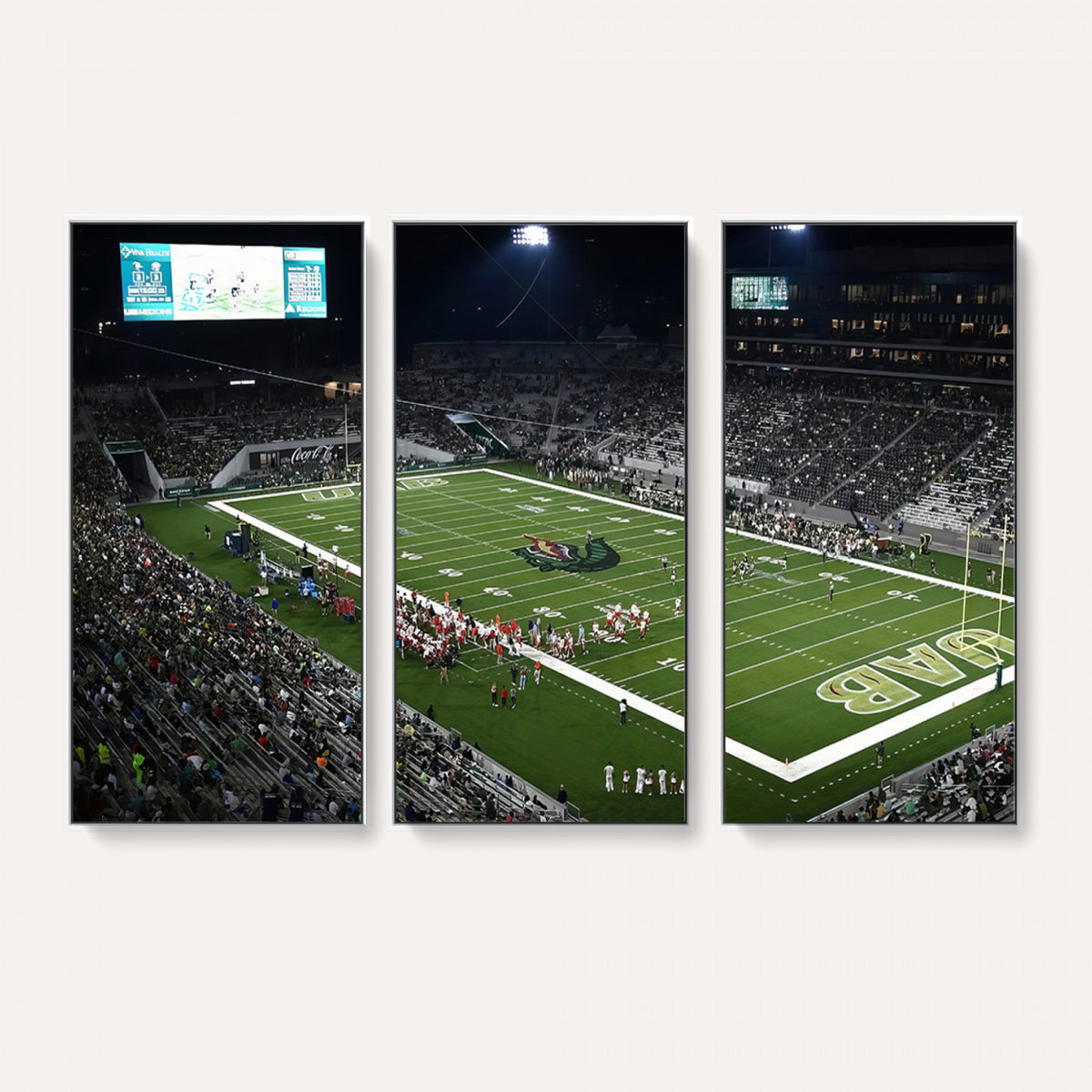 81740-MGV-CV-36X24 - UAB Blazers Football Team Print - Birmingham Protective Stadium Wall Art Canvas Print