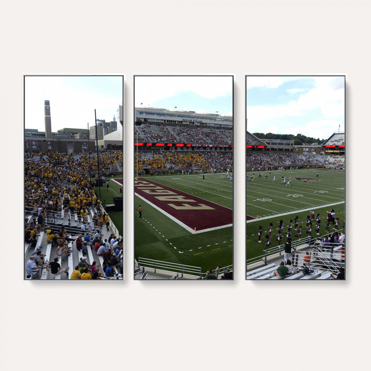61503-MGV-CV-36X24 - Boston College Eagles Football Team Print - Boston Alumni Stadium Wall Art Canvas Print