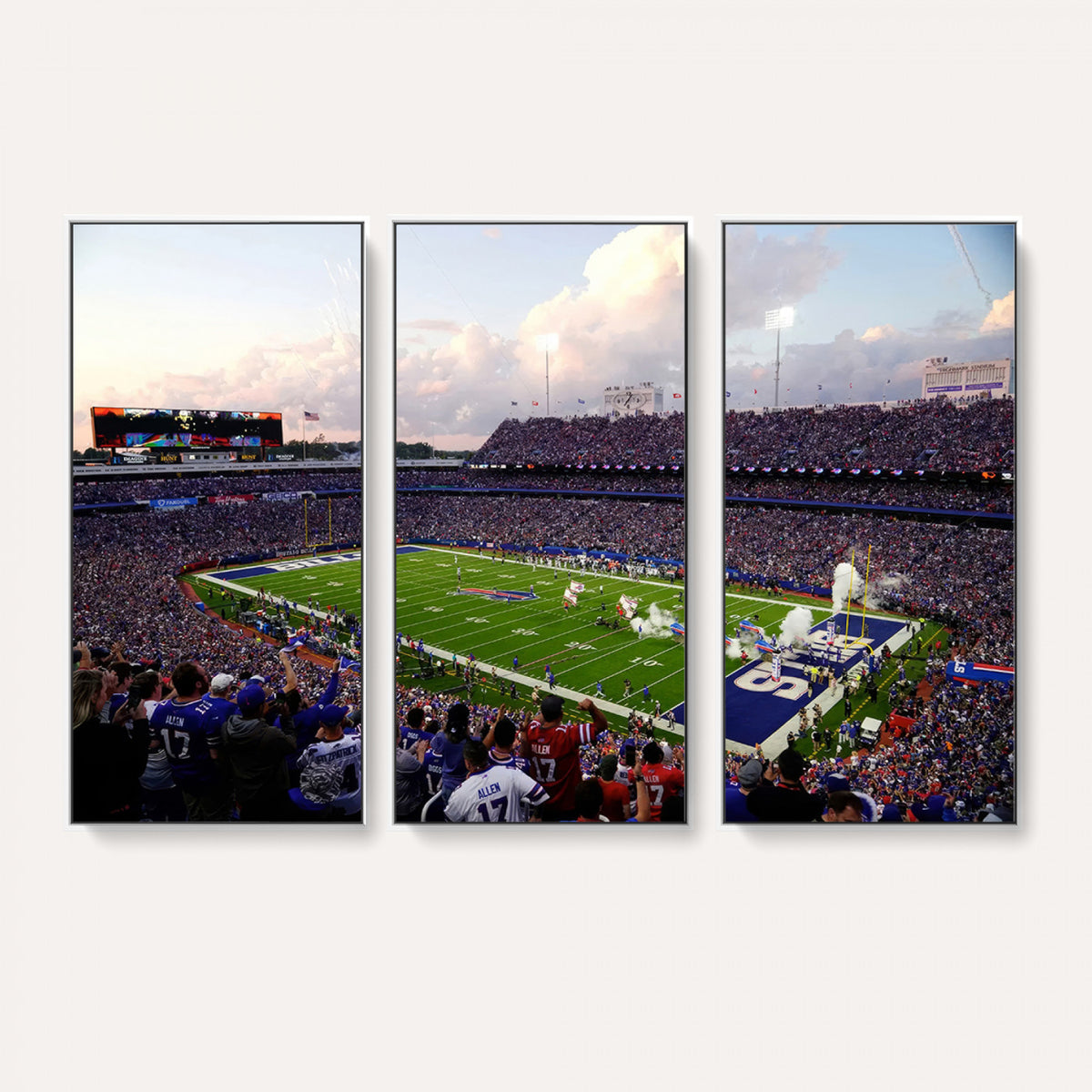 64066-MGV-CV-36X24 - Buffalo Bills Football Team Print - Buffalo Highmark Stadium Wall Art Canvas Print