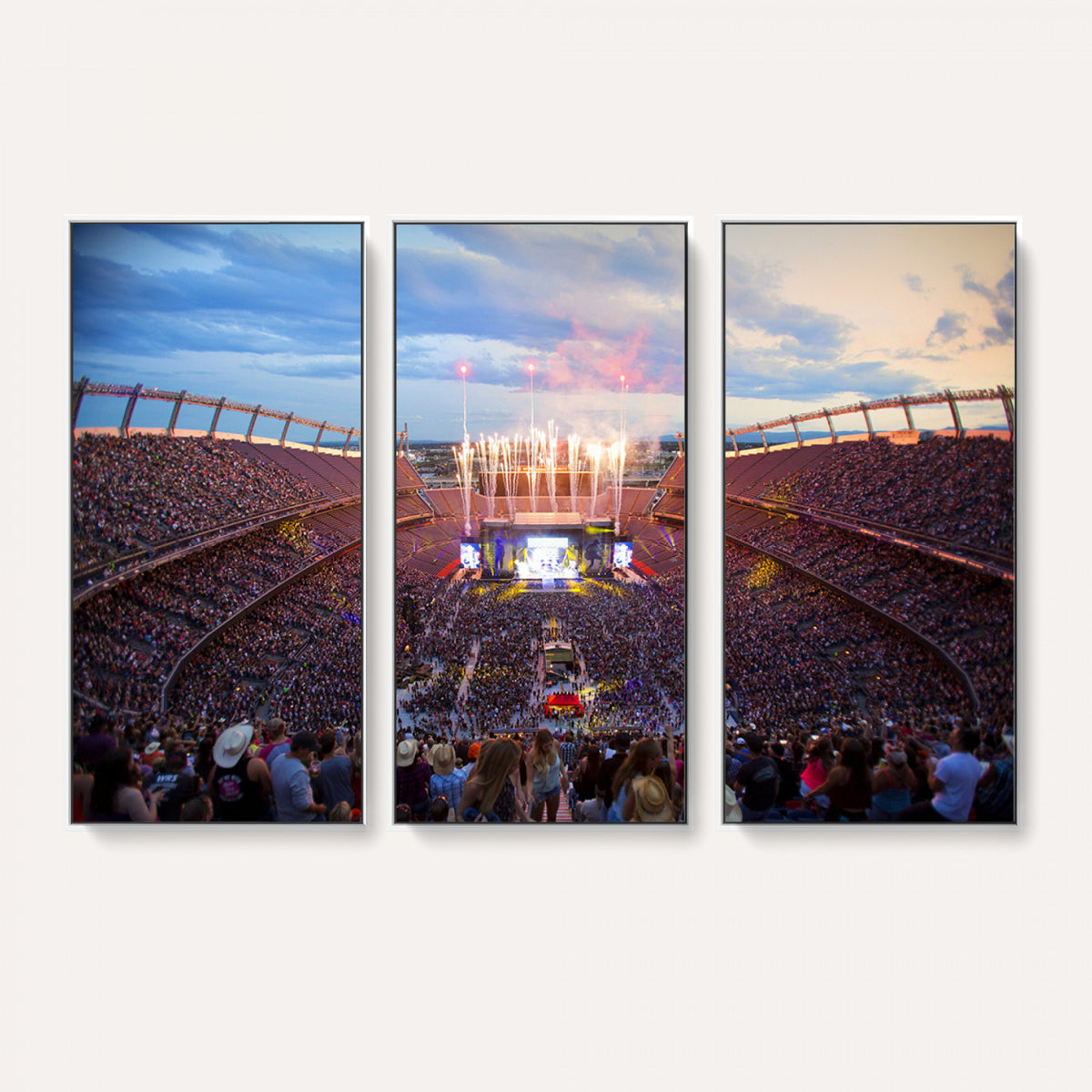 24689-MGV-CV-36X24 - Denver Broncos Football Team Print Canvas, Empower Field