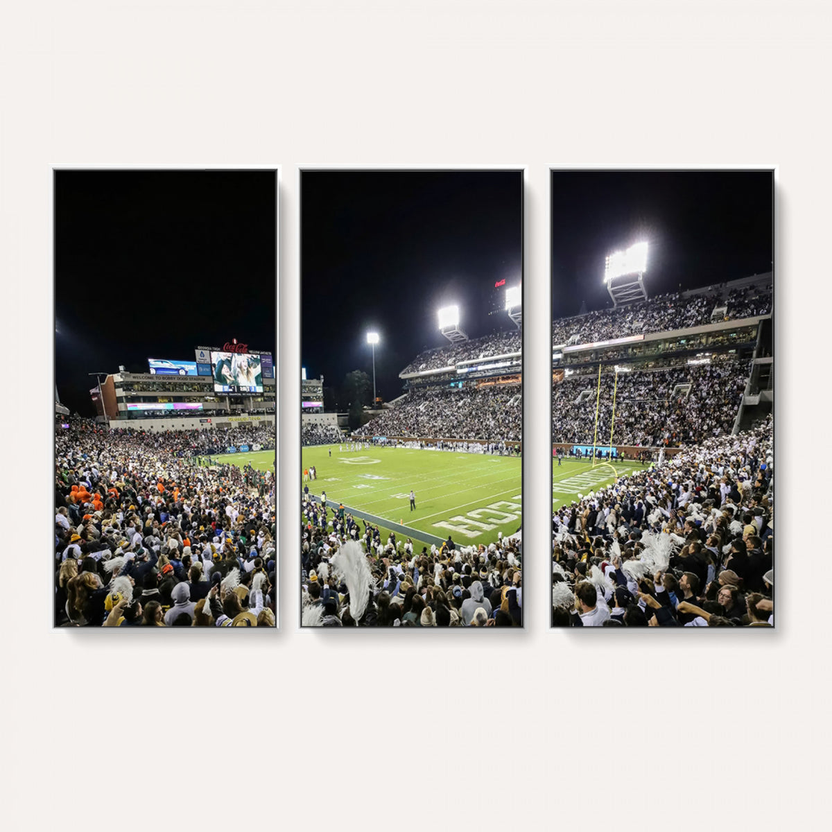 49339-MGV-CV-36X24 - Georgia Tech Yellow Jackets Football Team Print, Atlanta