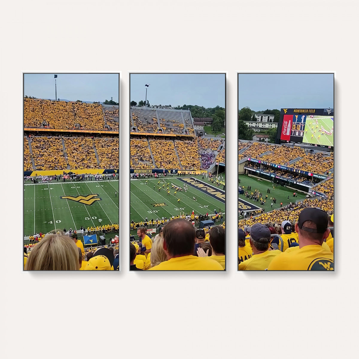 18056-MGV-CV-36X24 - Puskar Stadium Canvas Print Wall Art, Morgantown Print