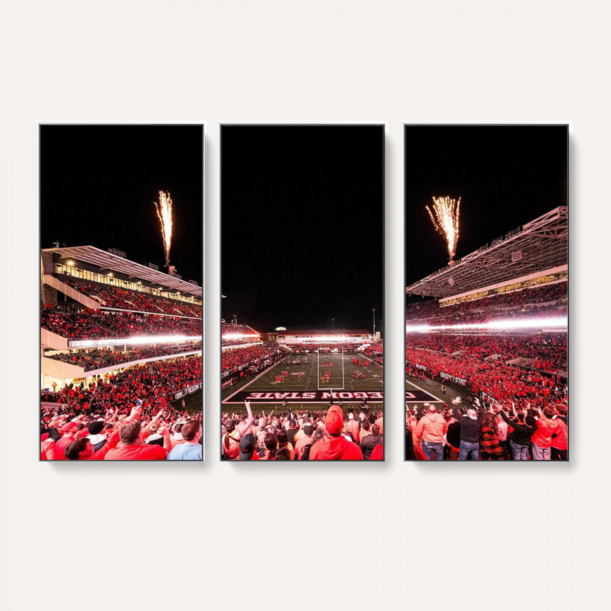 52633-MGV-CV-36X24 - Oregon State Beavers Football Team Print, Corvallis Reser, Framed and Ready to Hang