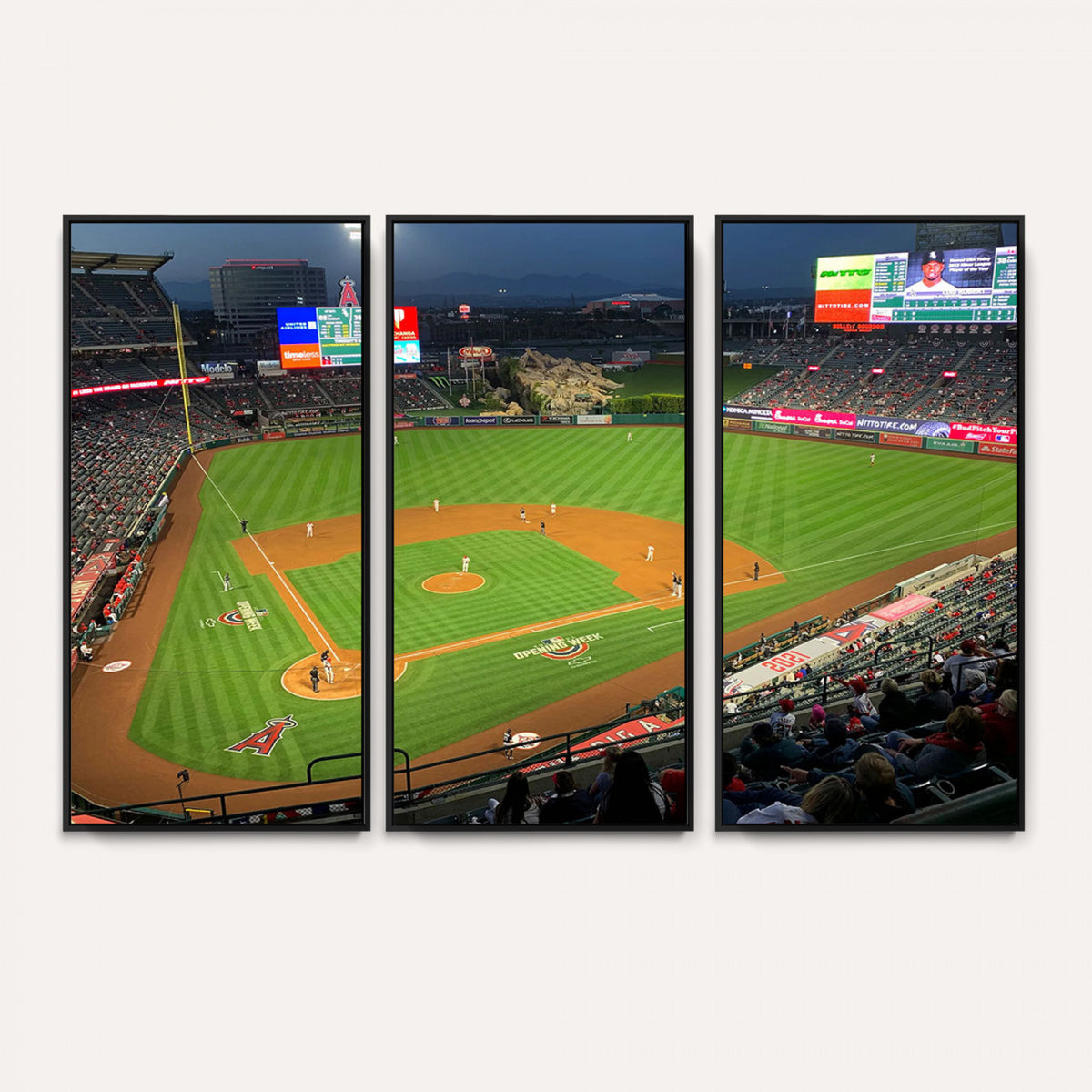 93707-MGV-CV-36X24 - Angel Stadium Aerial Canvas Print | Los Angeles Angels Baseball