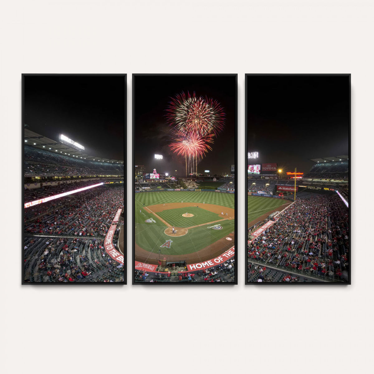 63592-MGV-CV-36X24 - Angel Stadium in Los Angeles Stadium Wall Art Canvas Print
