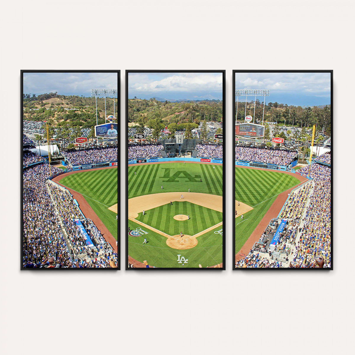 34760-MGV-CV-36X24 - Citi Field Wall Art Print | 3-Panel New York Mets Baseball Stadium Canvas Print