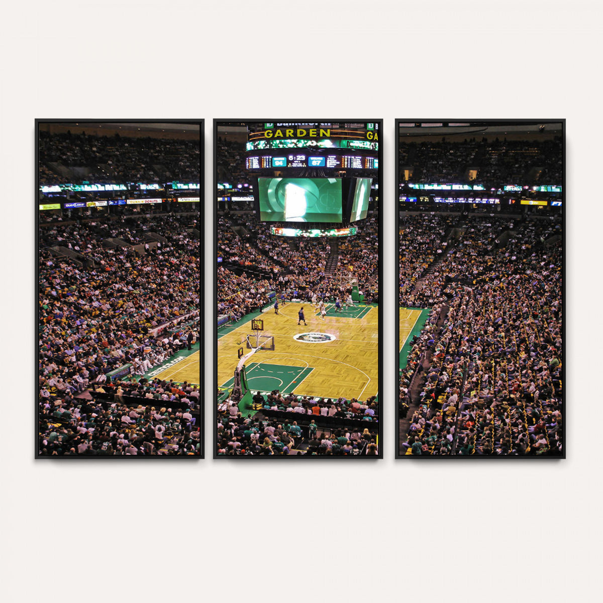 21705-MGV-CV-36X24 - TD Garden Basketball Canvas Wall Art | Boston Celtics Live Action