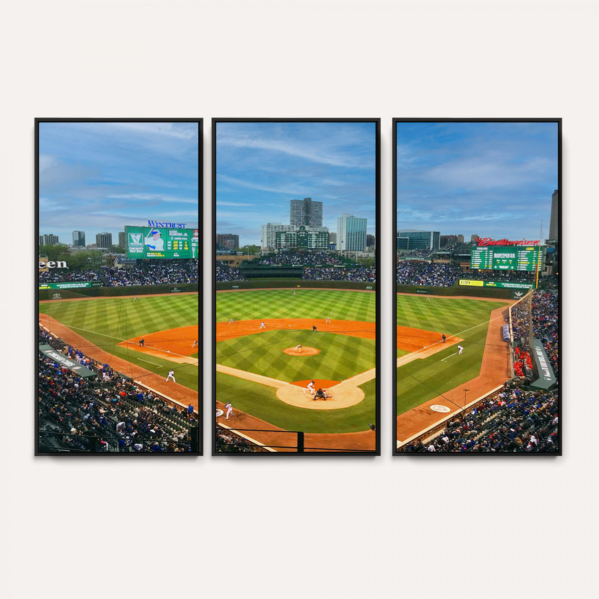 86839-MGV-CV-36X24 - Wrigley Field Chicago Cubs Panoramic Canvas Print