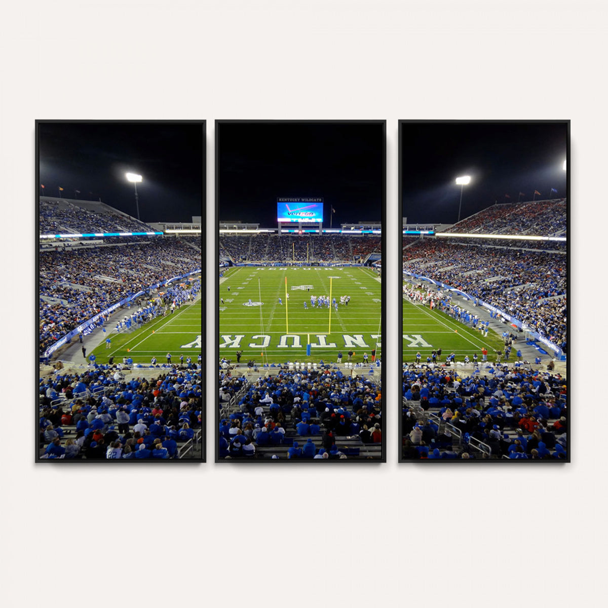 14304-MGV-CV-36X24 - Kroger Field Canvas Wall Art, Kentucky Stadium Wall Art, Framed and Ready to Hang