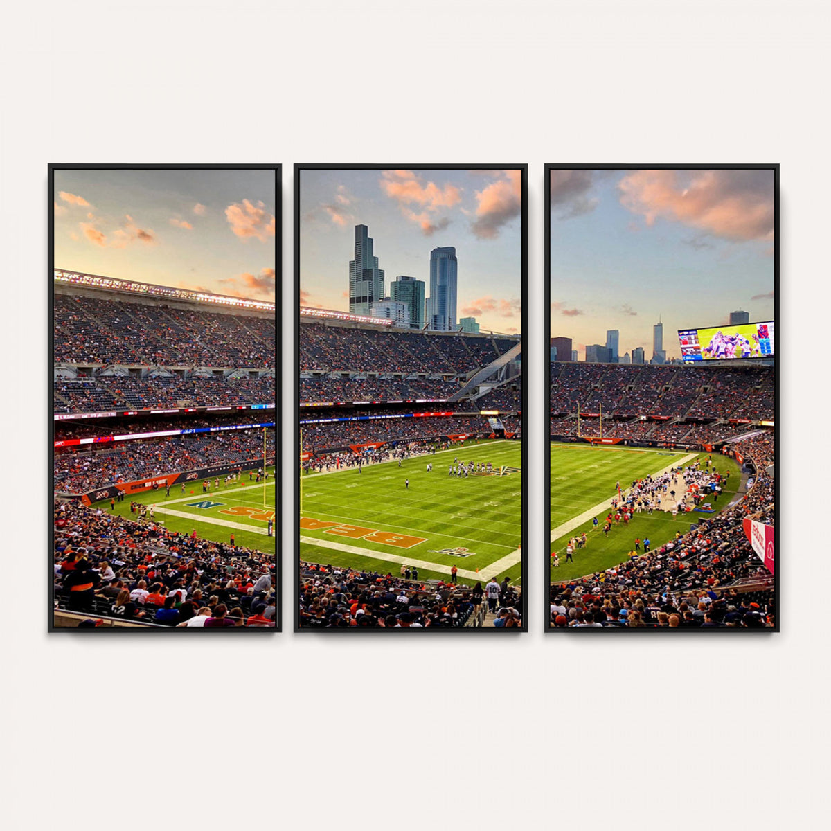 55377093-PAN-FL-20X10 - Chicago Bears Soldiers Field Wall Art Canvas Print, Man Cave Wall Decor