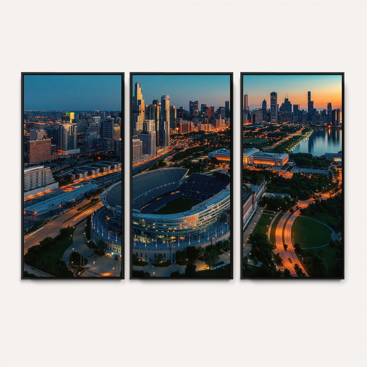 36690345-MGV-CV-36X24 - Chicago Bears Soldiers Field Wall Art Canvas Print