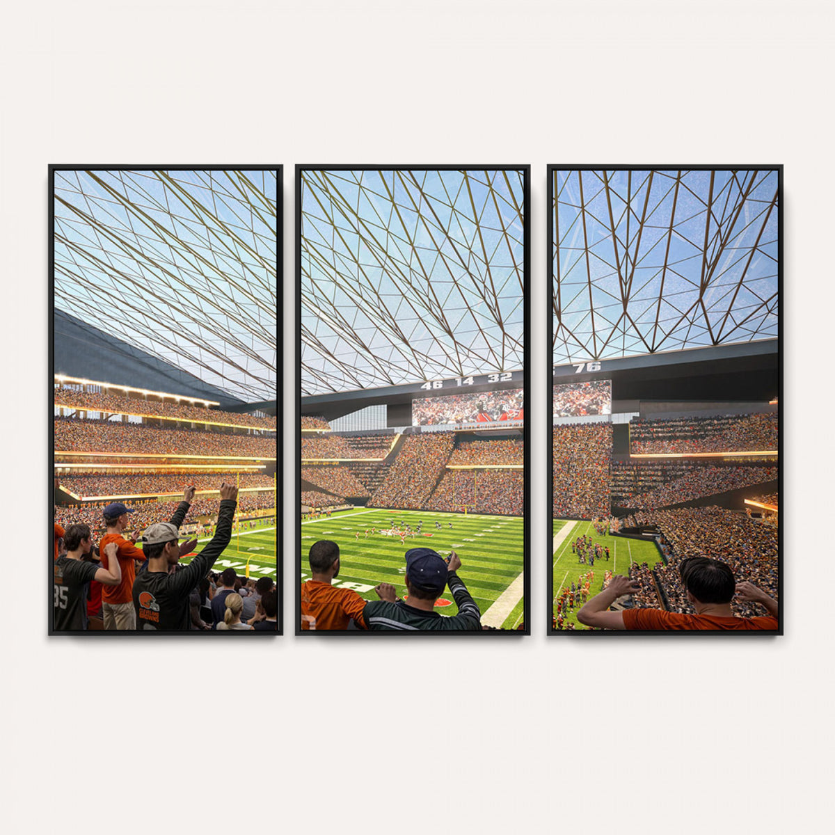 81960112-MGV-CV-36X24 - Cleveland Browns Stadium Wall Art Canvas Print