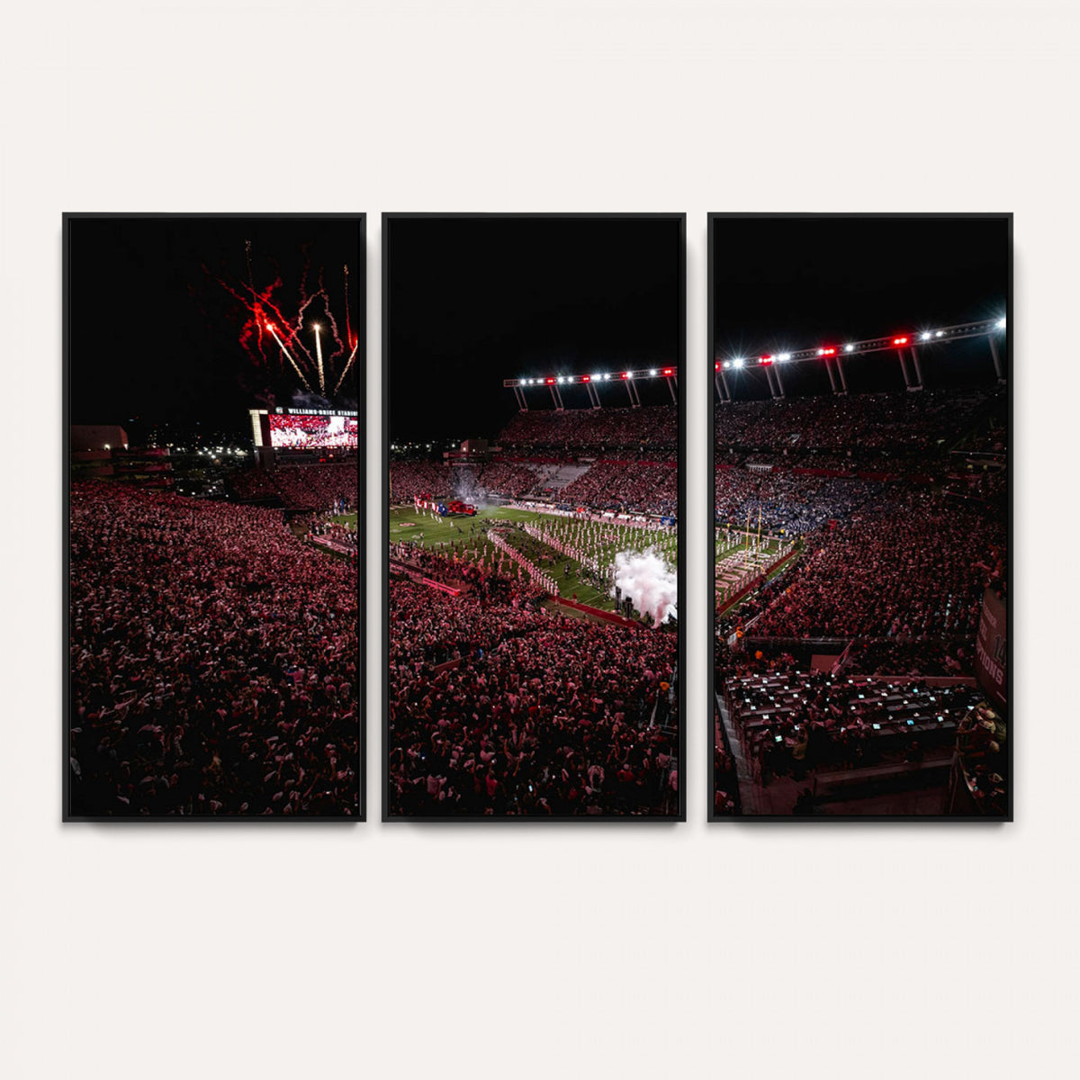 60690191-MGV-CV-36X24 - William Brice Stadium Wall Art Print, Baseball Game Room
