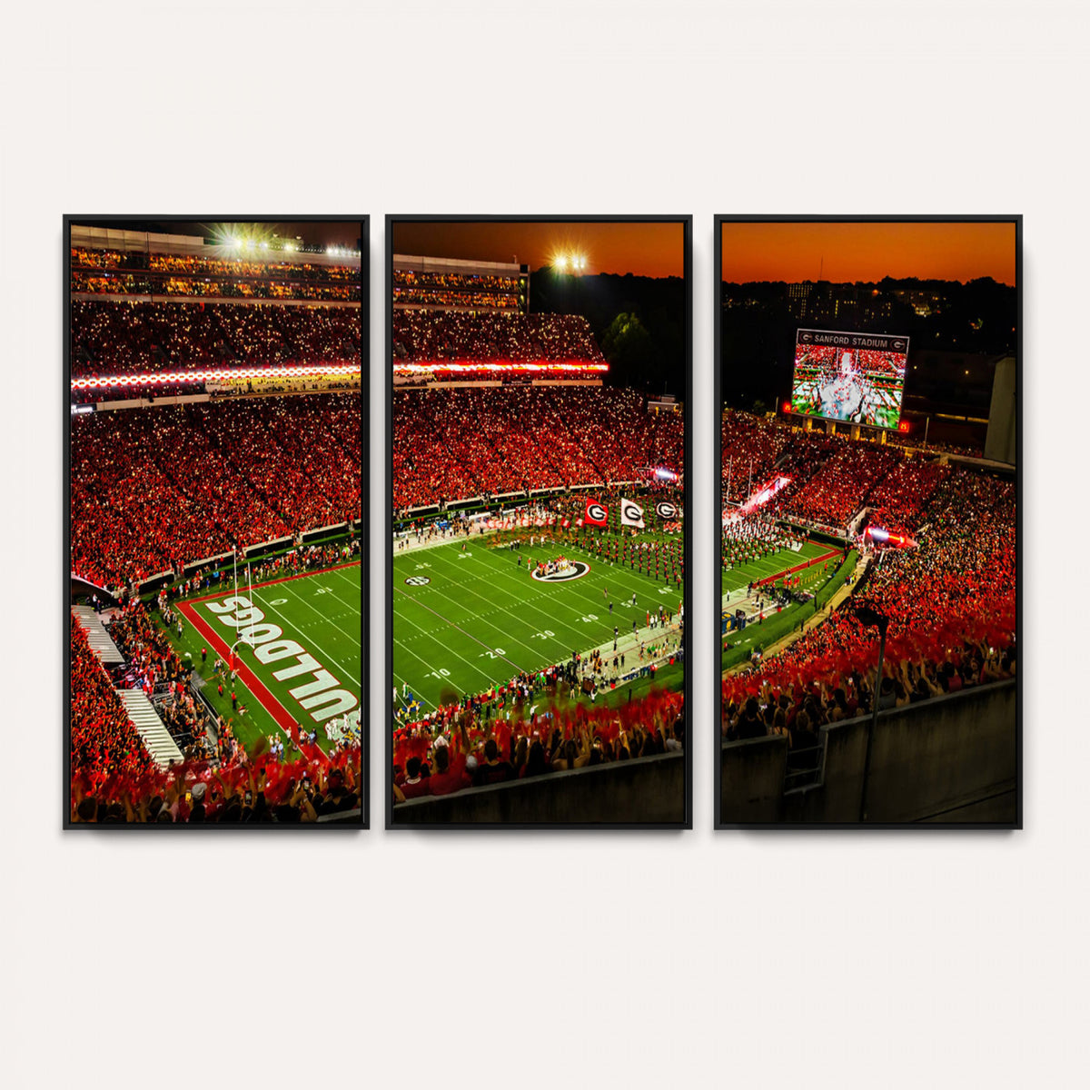 48894104-MGV-CV-36X24 - Georgia Bulldogs Stadium Wall Art Canvas Print, Sanford Stadium