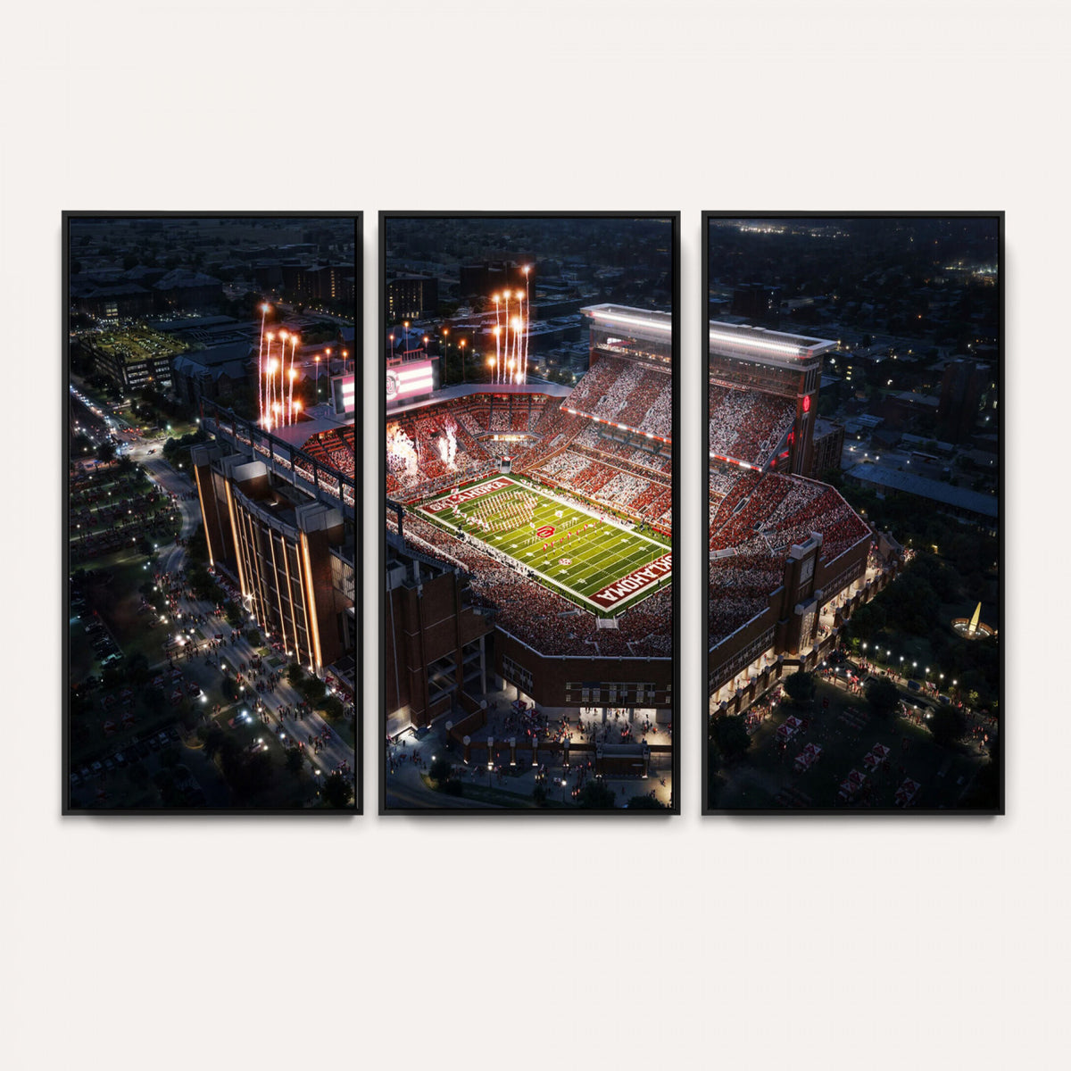 16867141-MGV-CV-36X24 - Oklahoma Memorial Stadium, Gaylord Memorial Stadium Wall Art