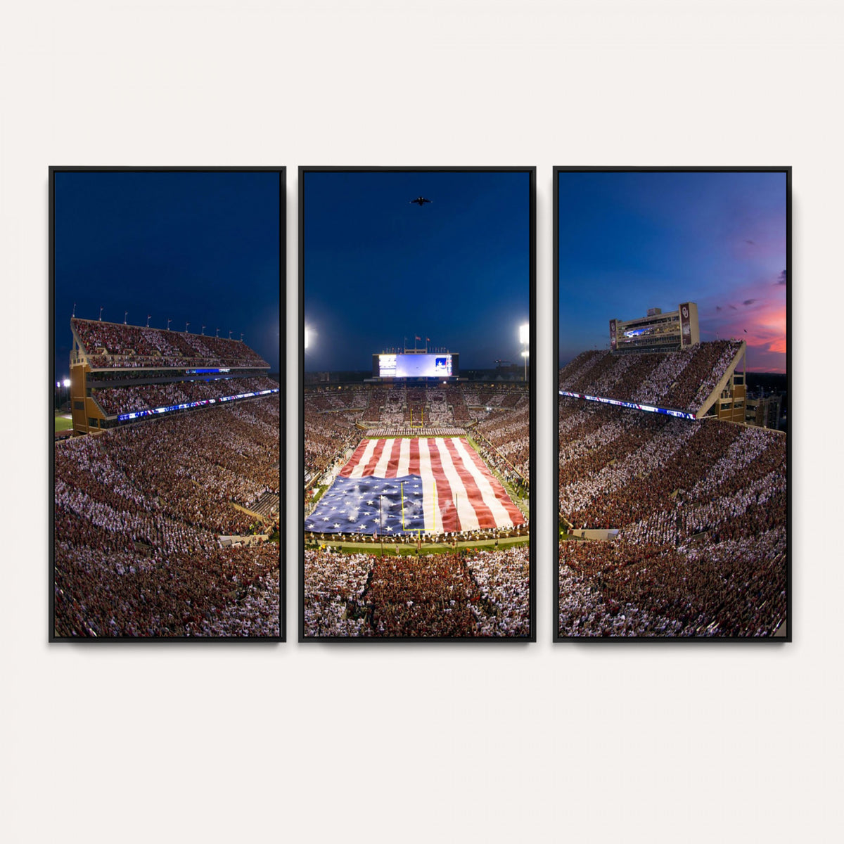 12979182-MGV-CV-36X24 - Oklahoma Sooners Memorial Stadium Wall Art Canvas Print