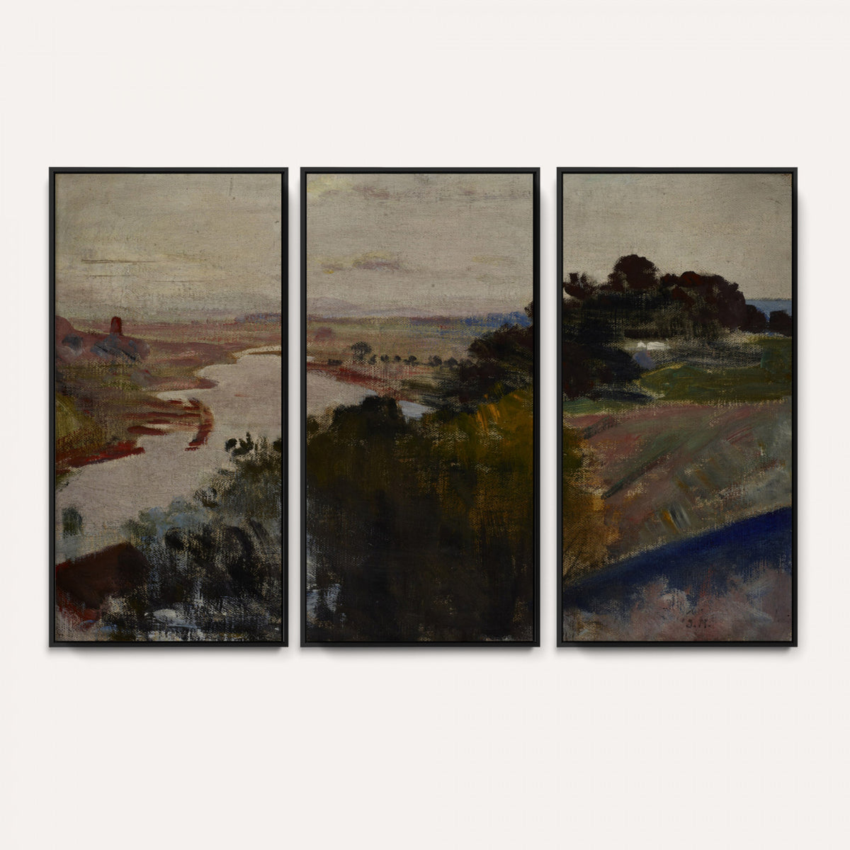 55507874-_Poster-30x20 - Jacek Malczewski Landscape at the Vistula Wall Art Canvas Print