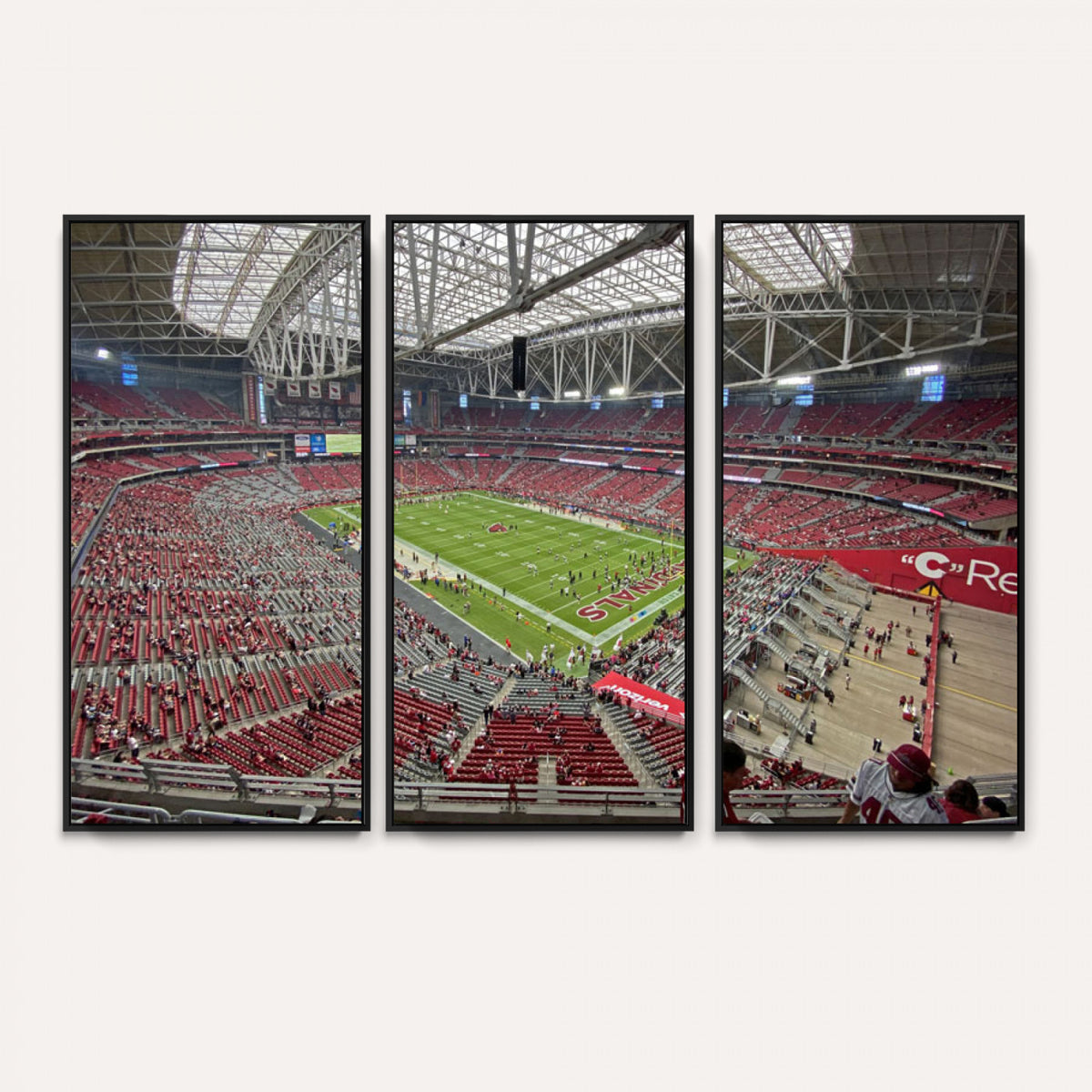 30579717-MGV-CV-36X24 - State Farm Stadium Canvas Wall Art, Arizona Cardinals Football Stadium Print, Glendale NFL Arena Panorama Artwork